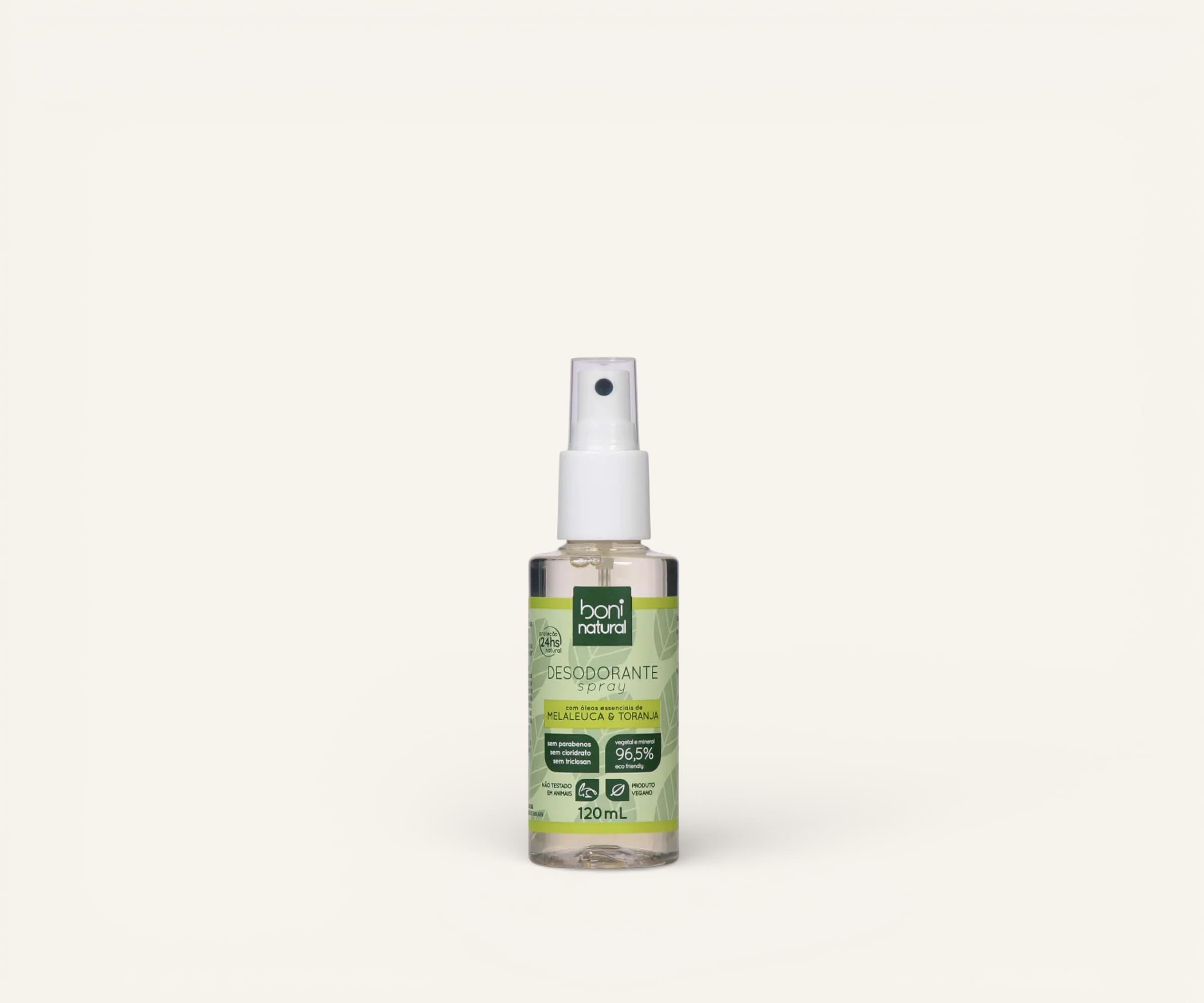Desodorante em spray melaleuca & toranja Boni Natural 120ml