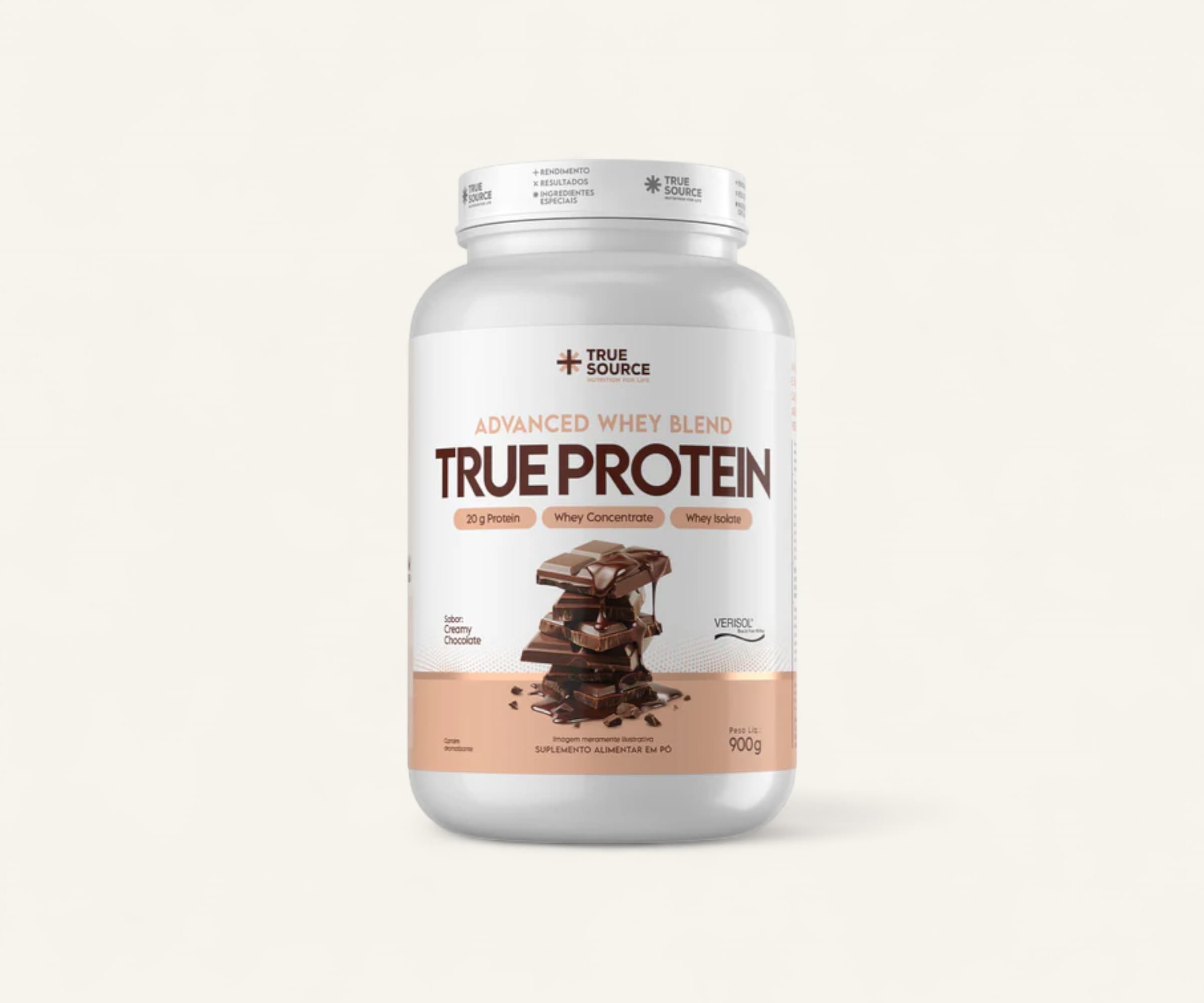 Whey protein True protein advanced whey concentrado e isolado 20g sabor creamy chocolate 900g