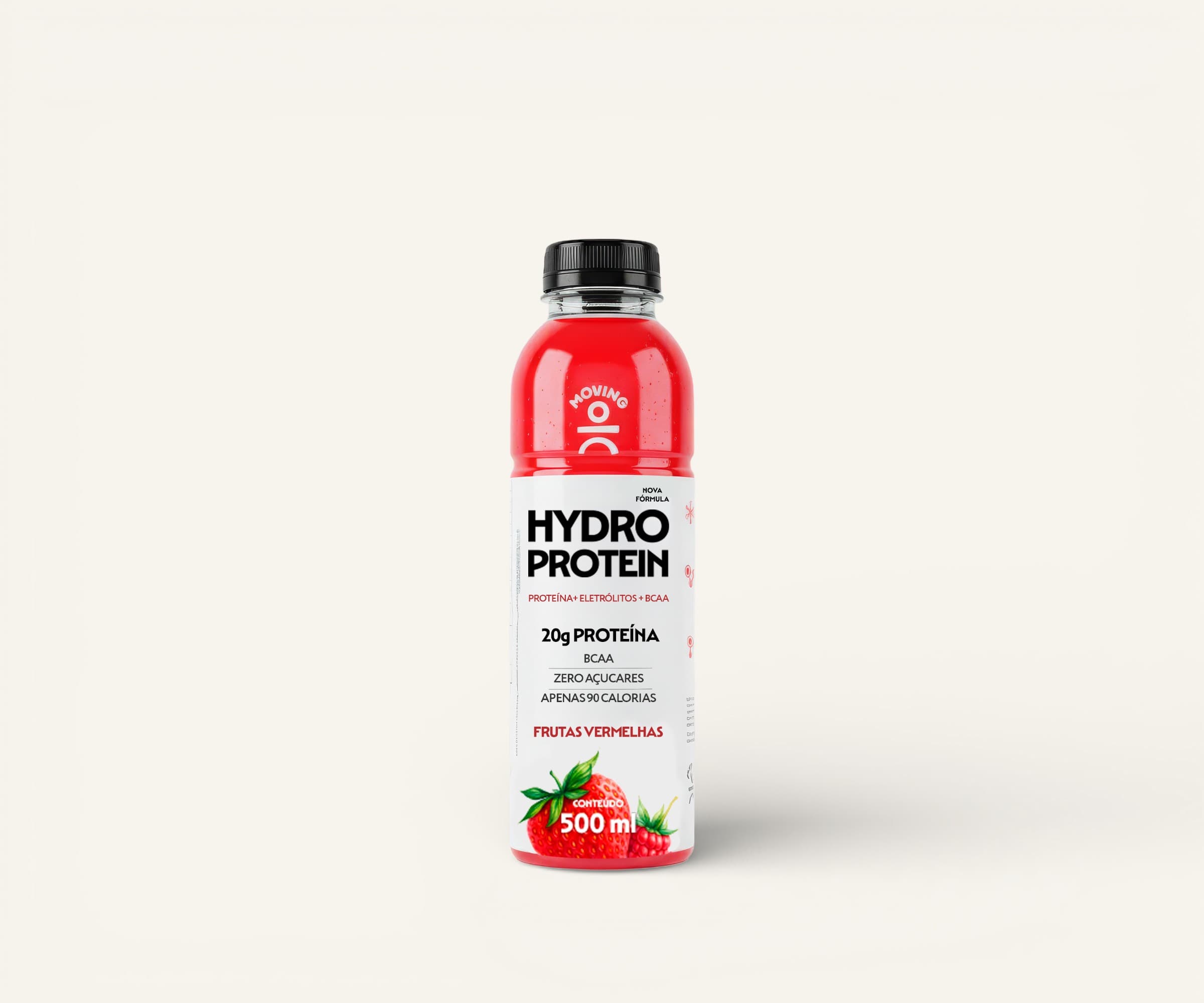 Hydro protein 20g de proteína Moving sabor frutas vermelhas 500ml