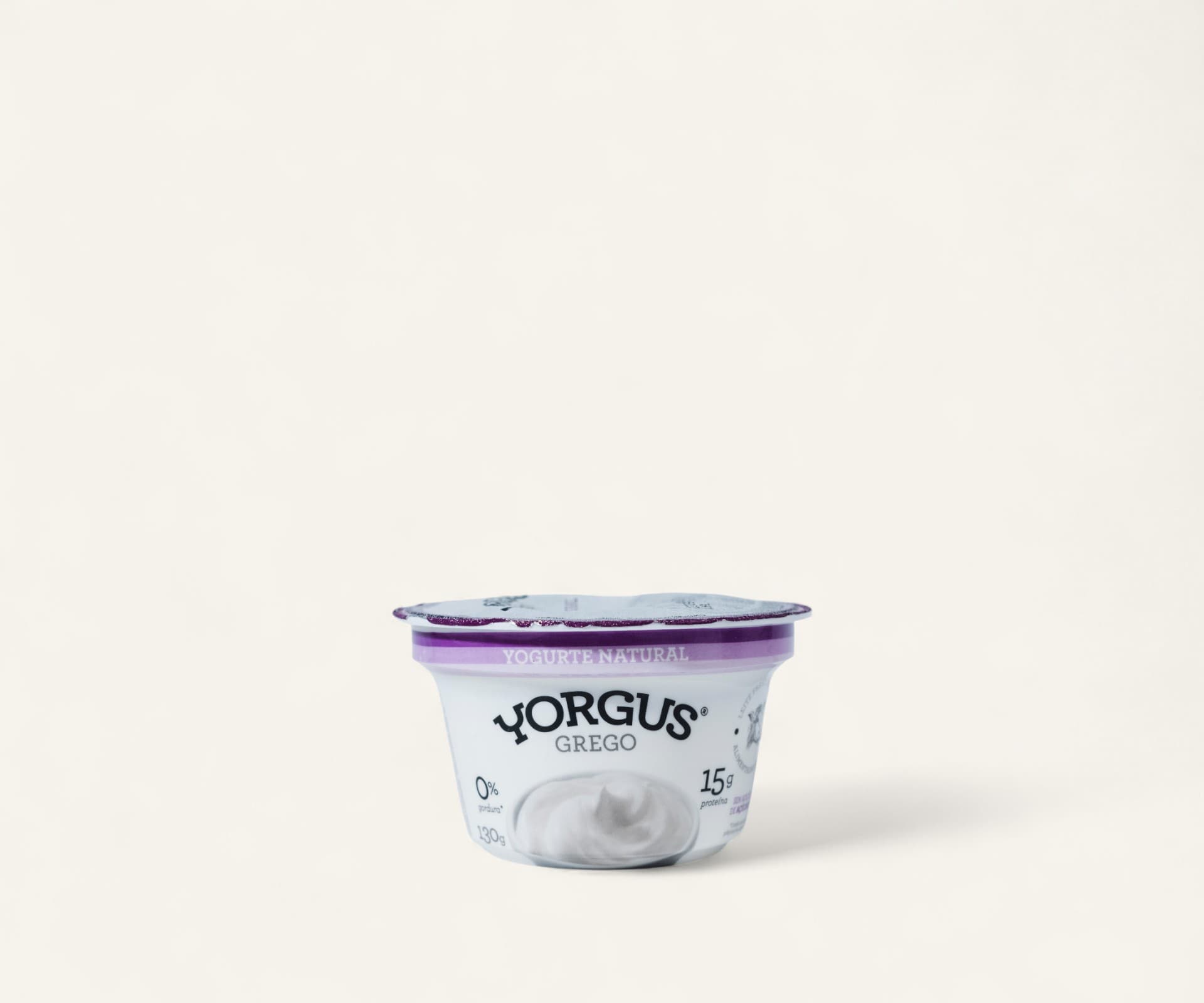 Iogurte grego natural Yorgus zero gordura 130g