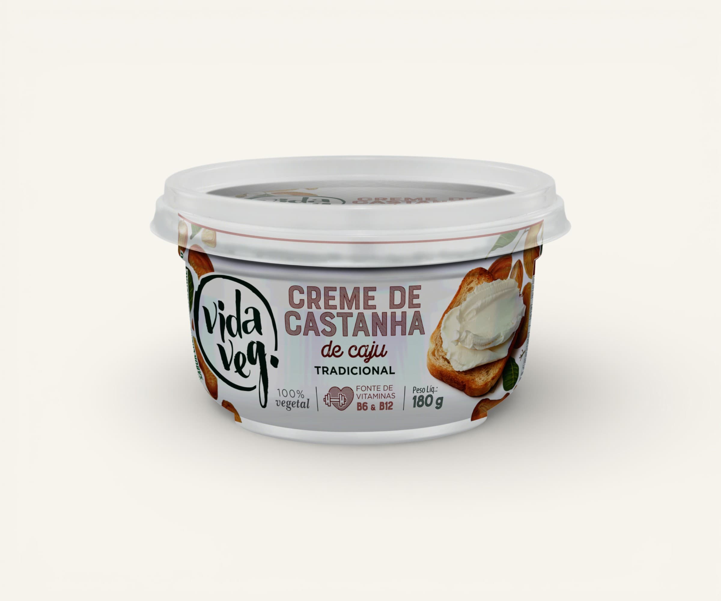 Creme de castanha de caju vegano Vida Veg 180g