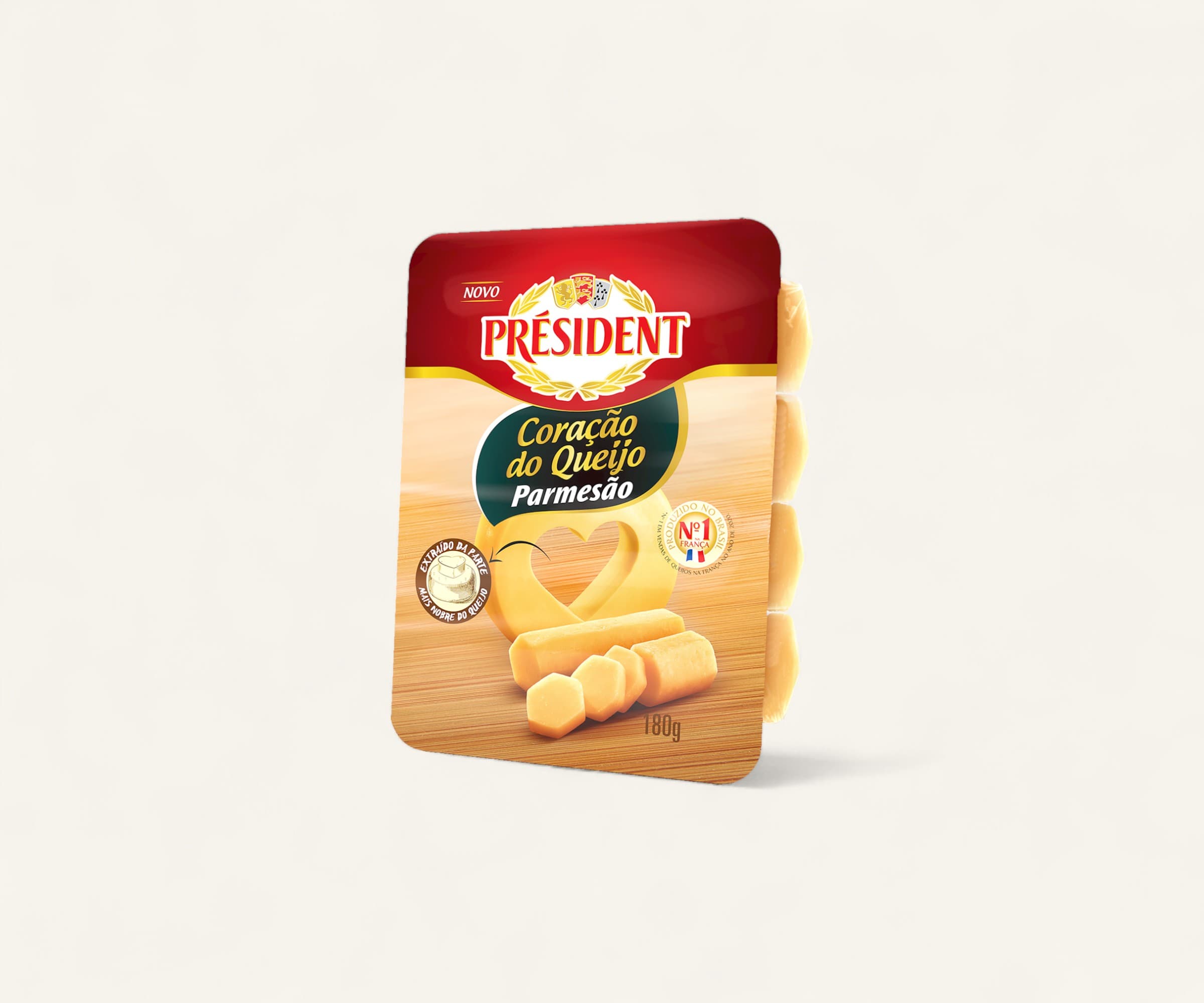 Queijo parmesão cilindro Président 180g