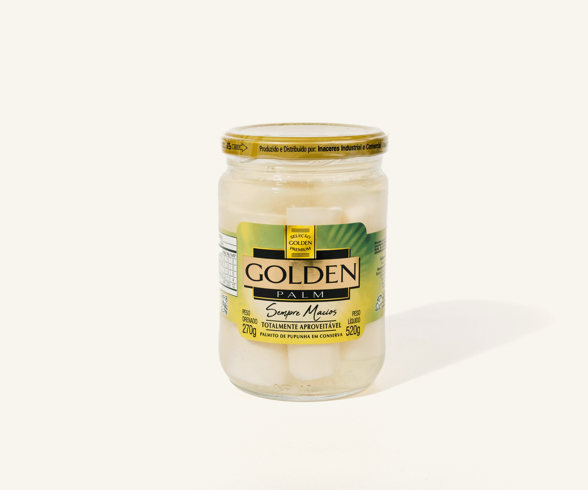 Palmitos inteiros Golden Palm 270g