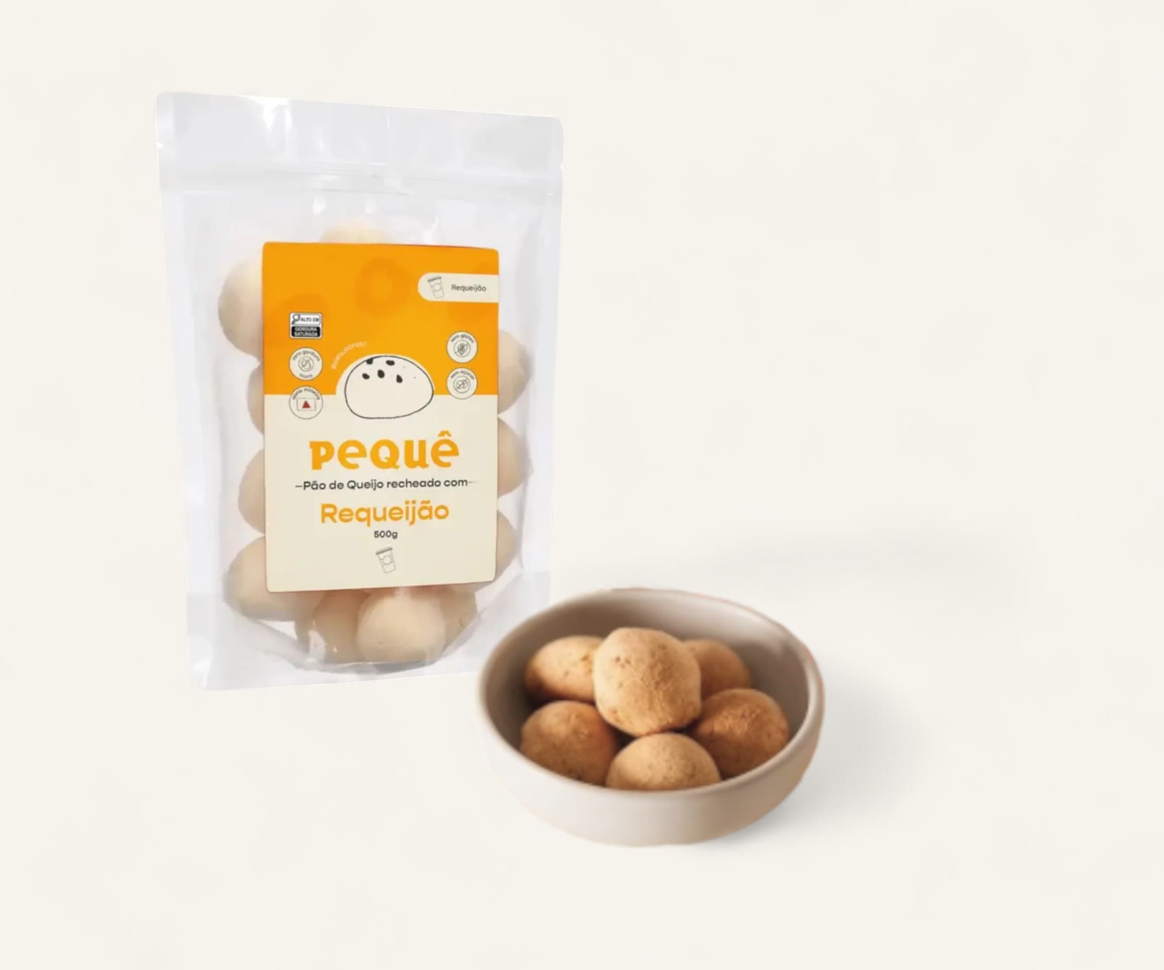 Pão de queijo com requeijão 500g