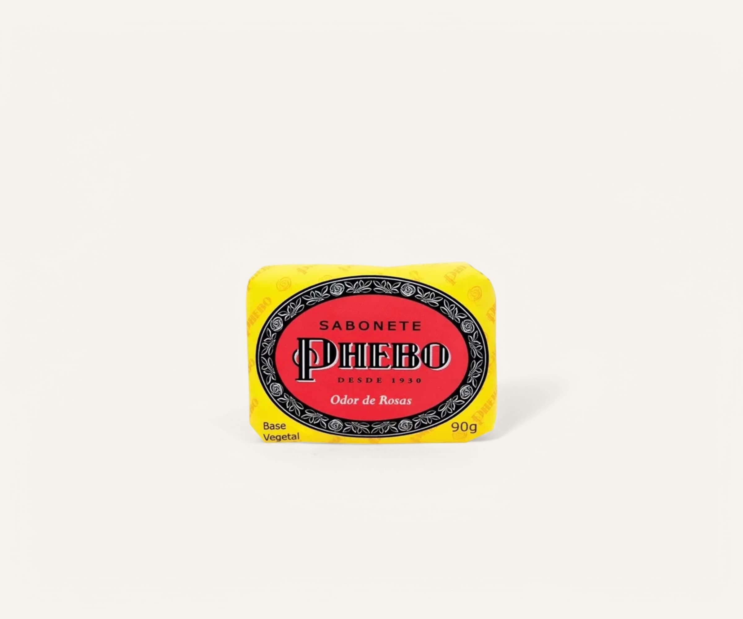 Sabonete vegetal em barra odor de rosas Phebo 90g