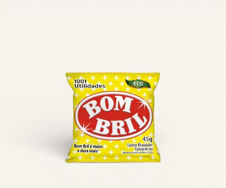 Esponja de aço Bombril 45g 6un