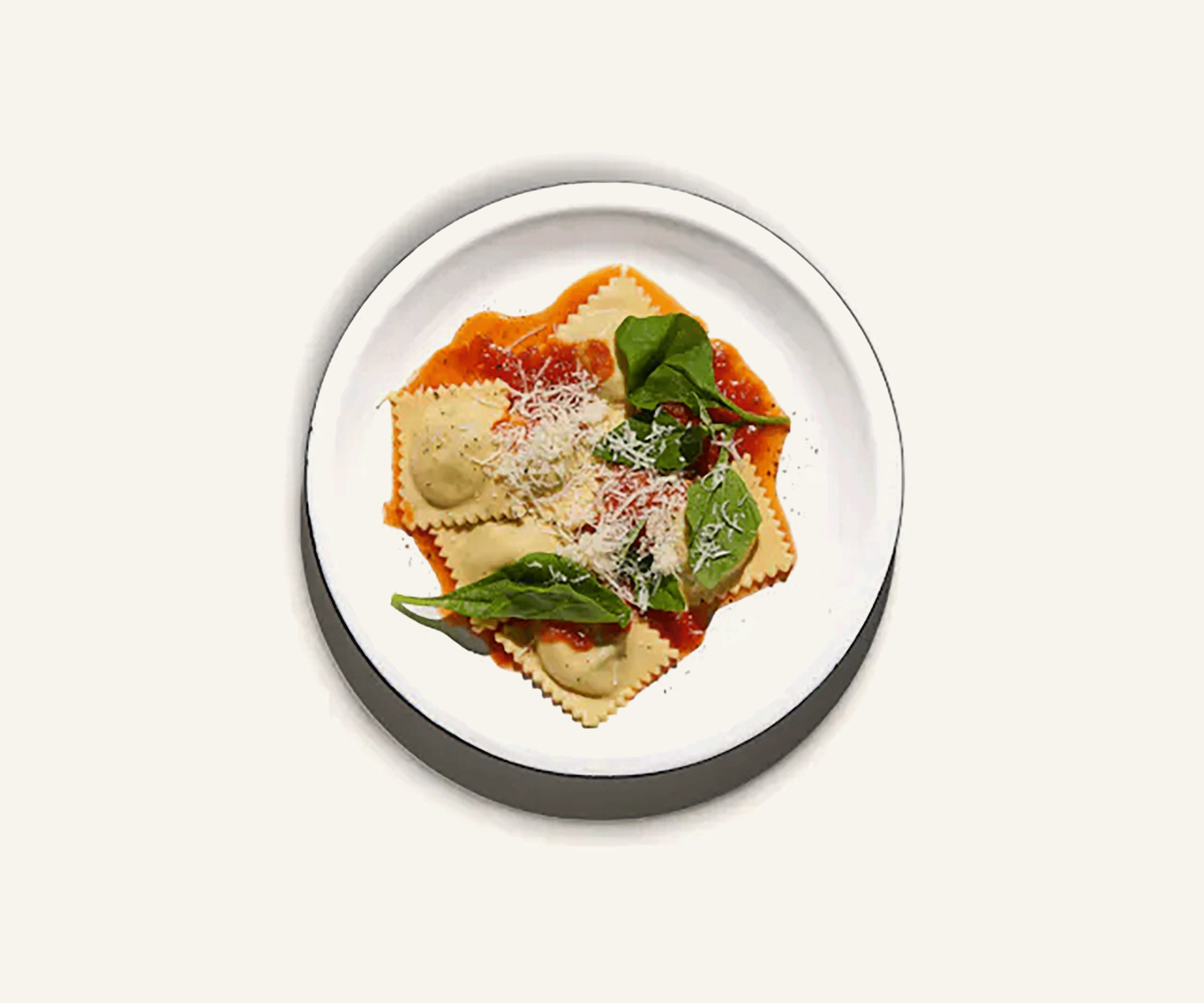 Ravioli de mozzarella e manjericão 400g