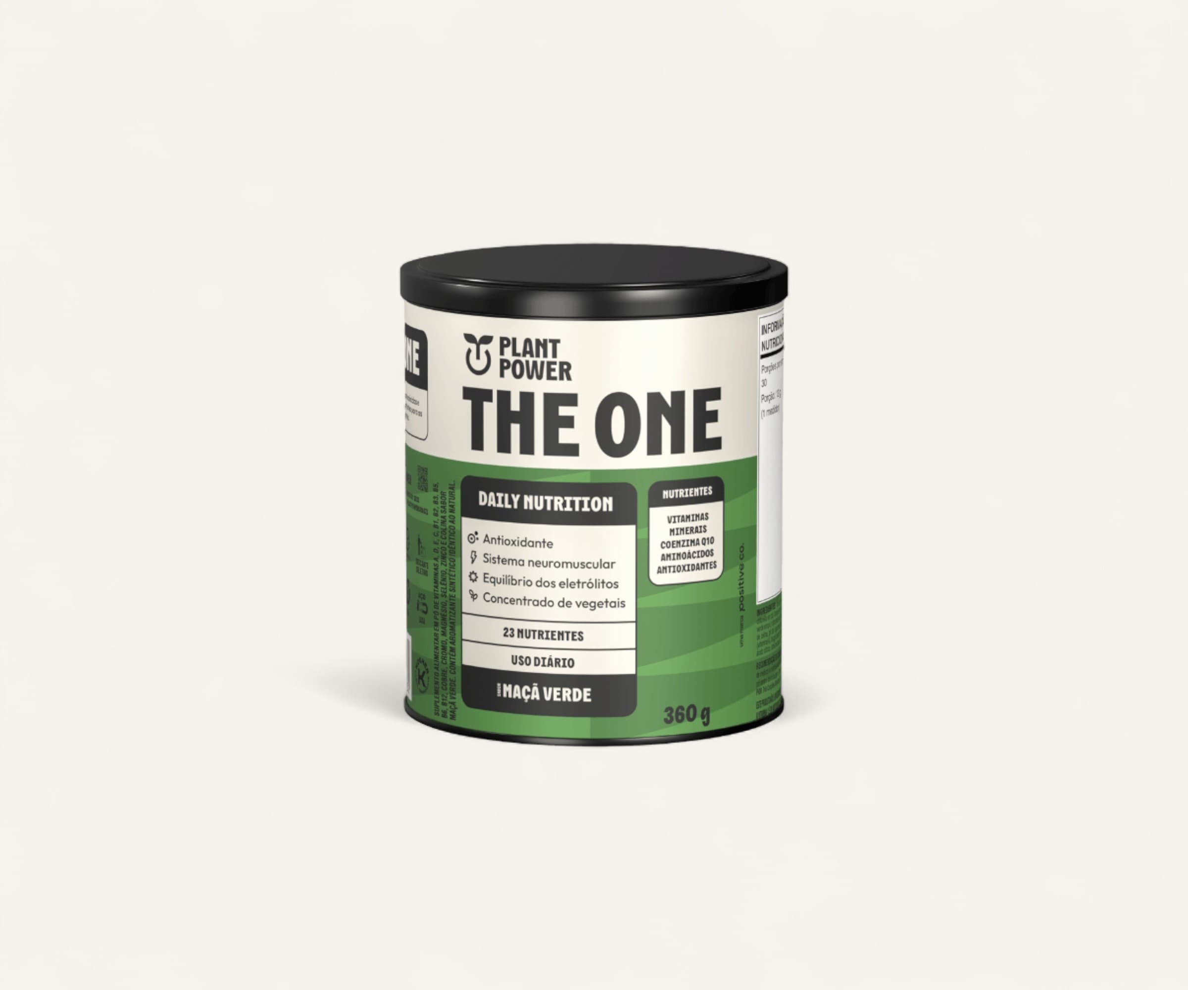 Suplemento alimentar The One sabor maçã verde 360g