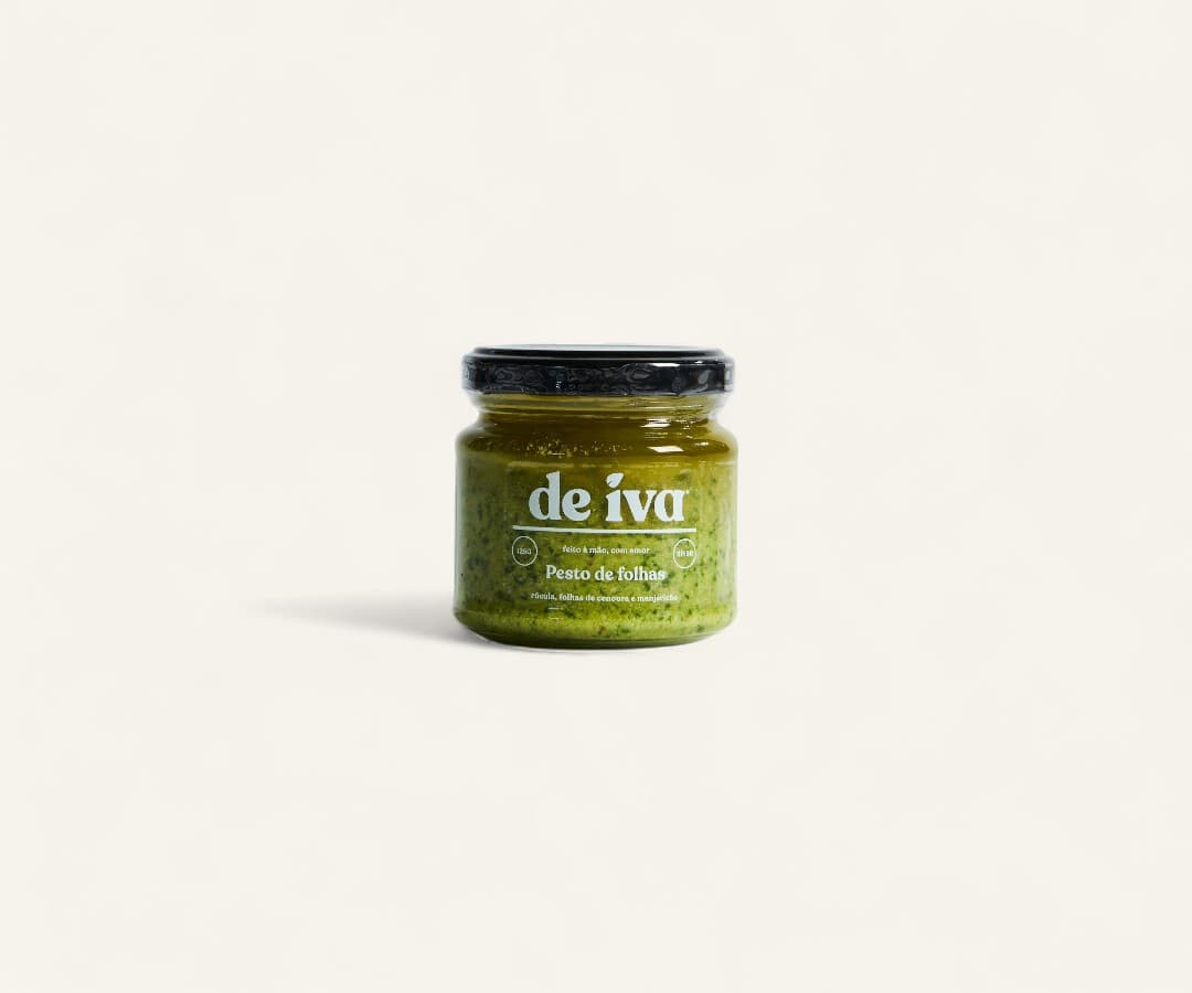 Molho pesto de folhas sem lactose 125g