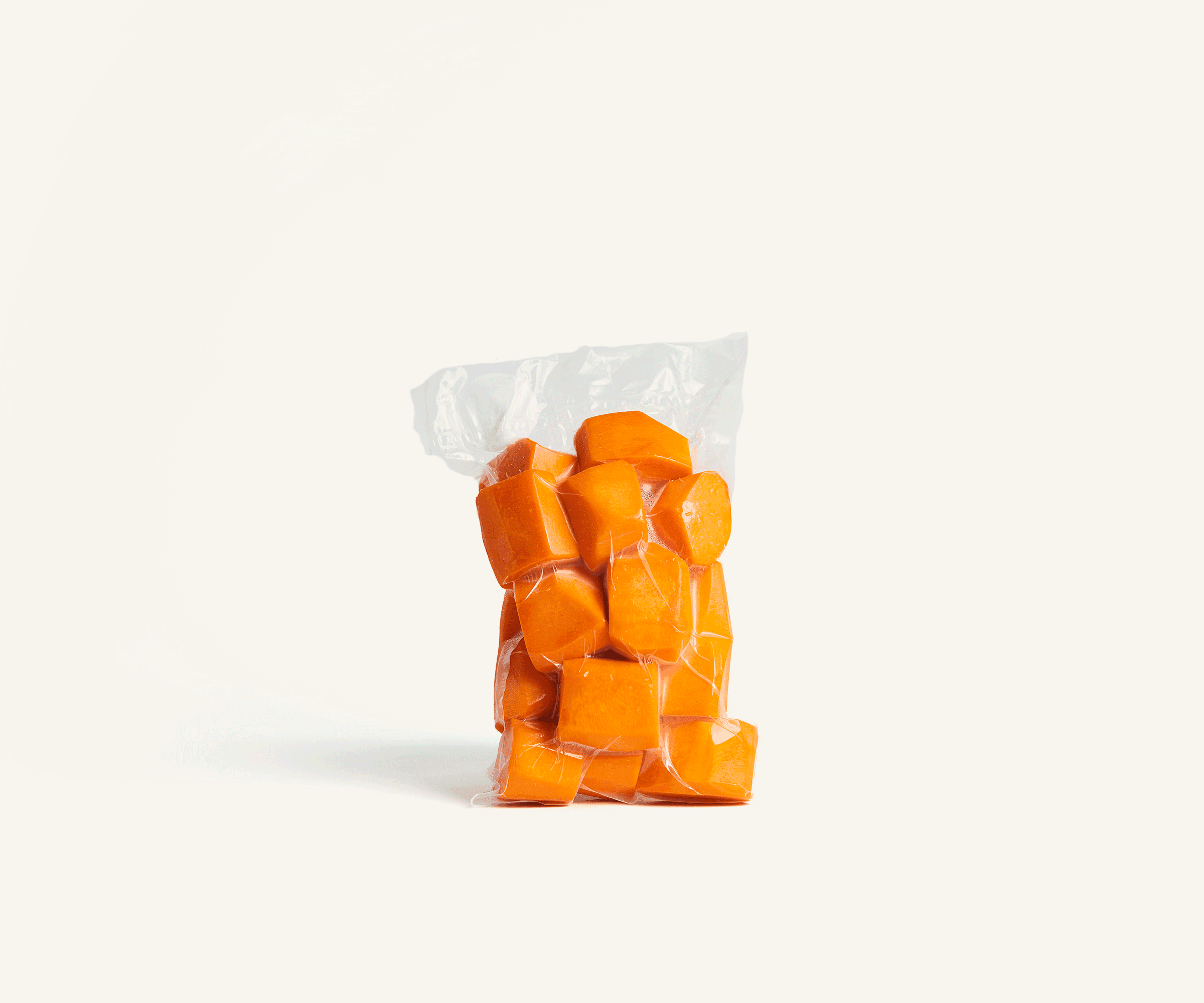 Abóbora seca cortada higienizada 1kg