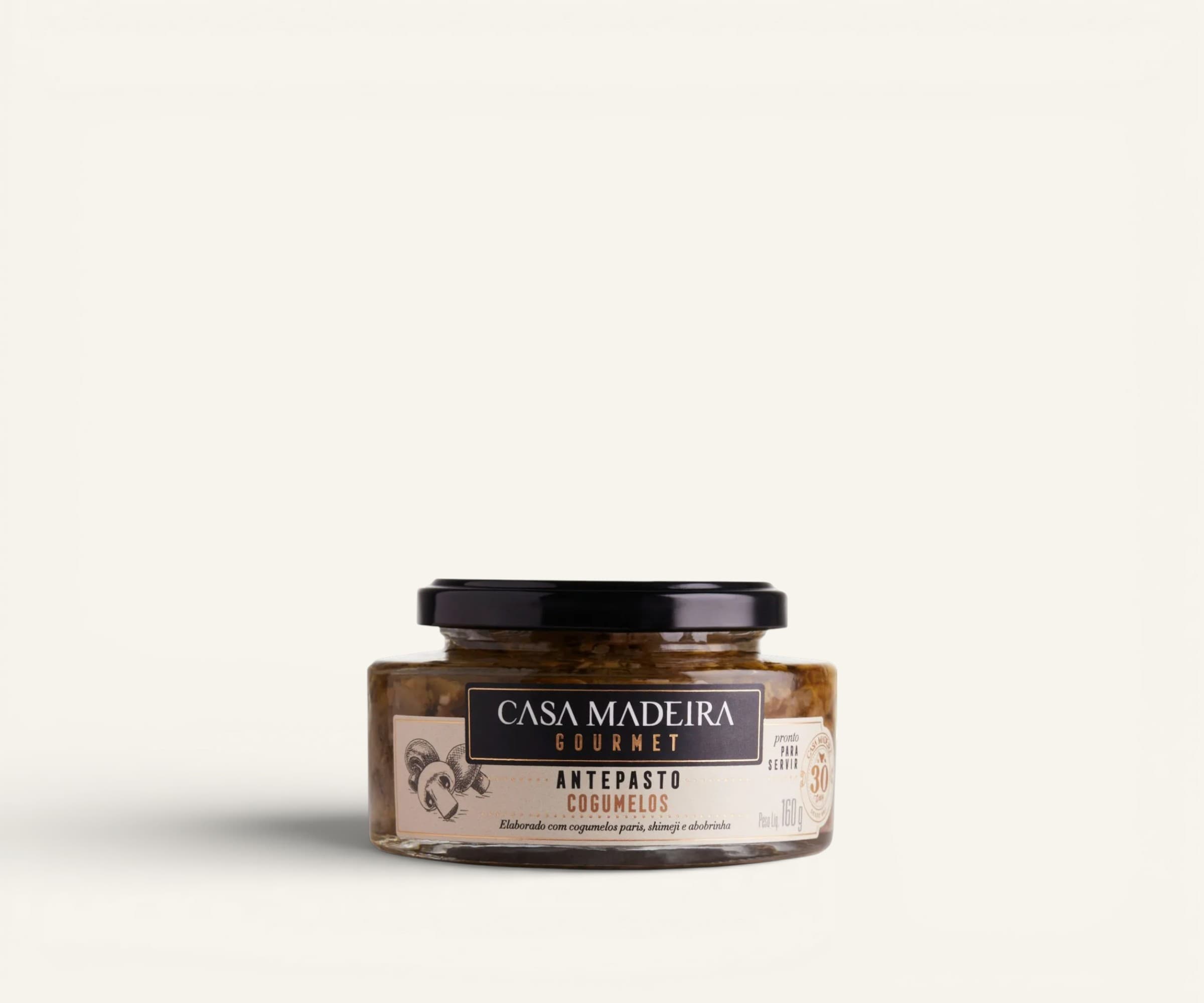 Antepasto gourmet cogumelo Casa Madeira 160g