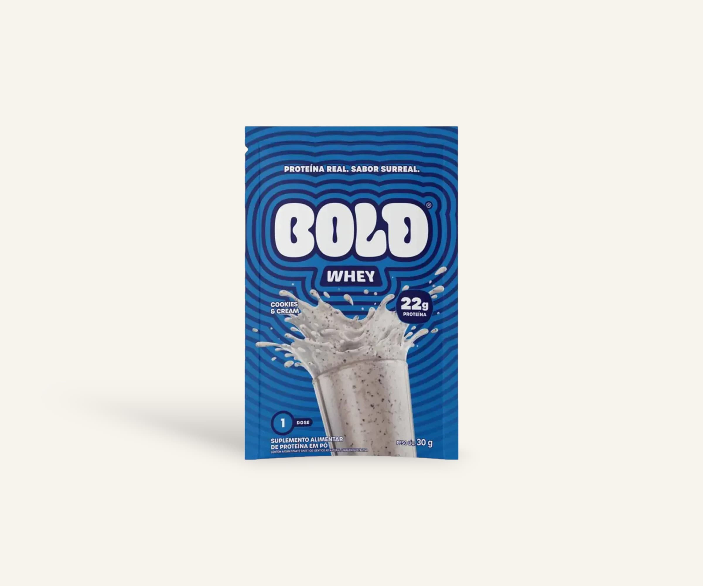 Bold whey sabor cookies & cream 30g
