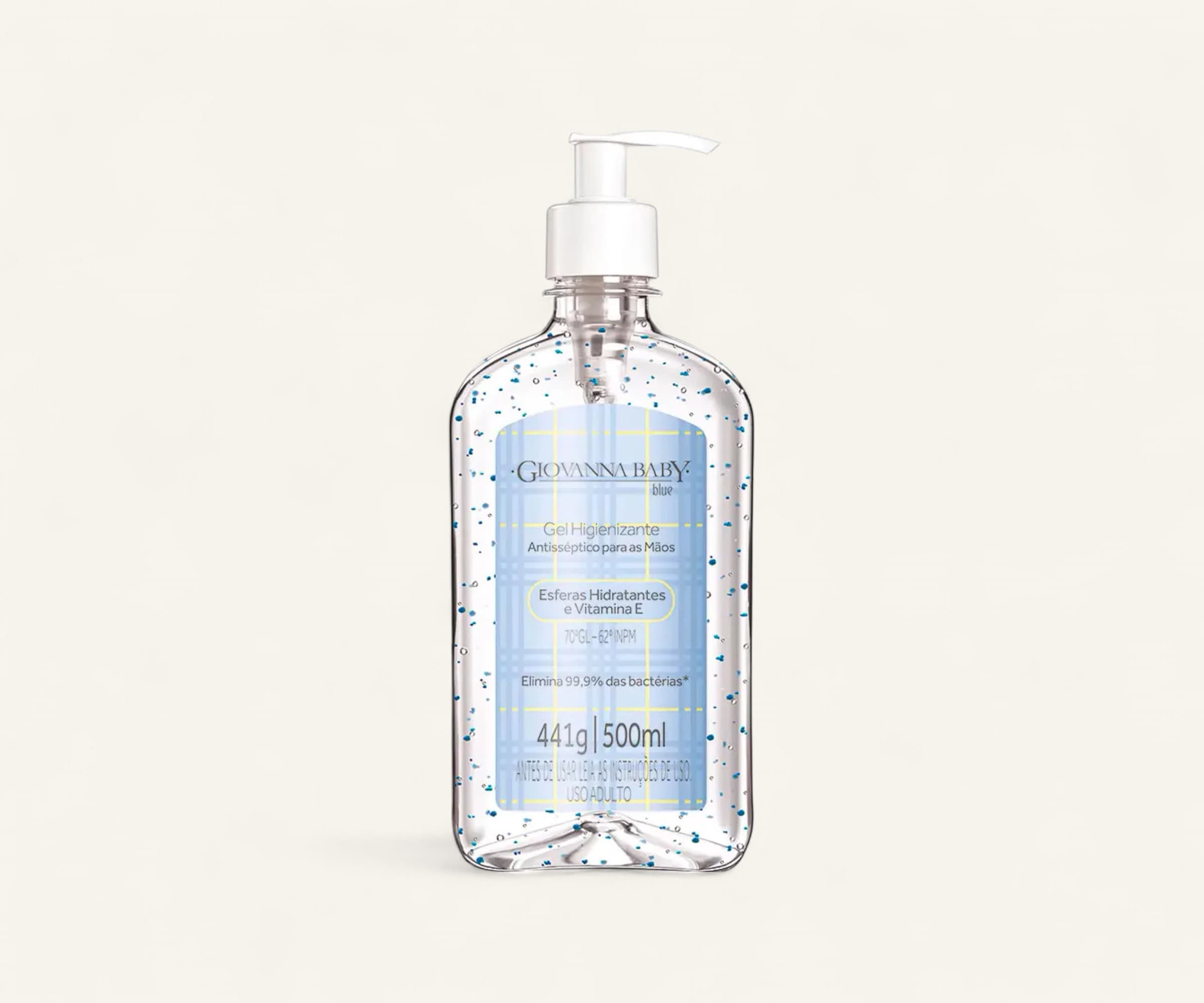 Álcool em gel higienizante Giovanna Baby Blue 500ml