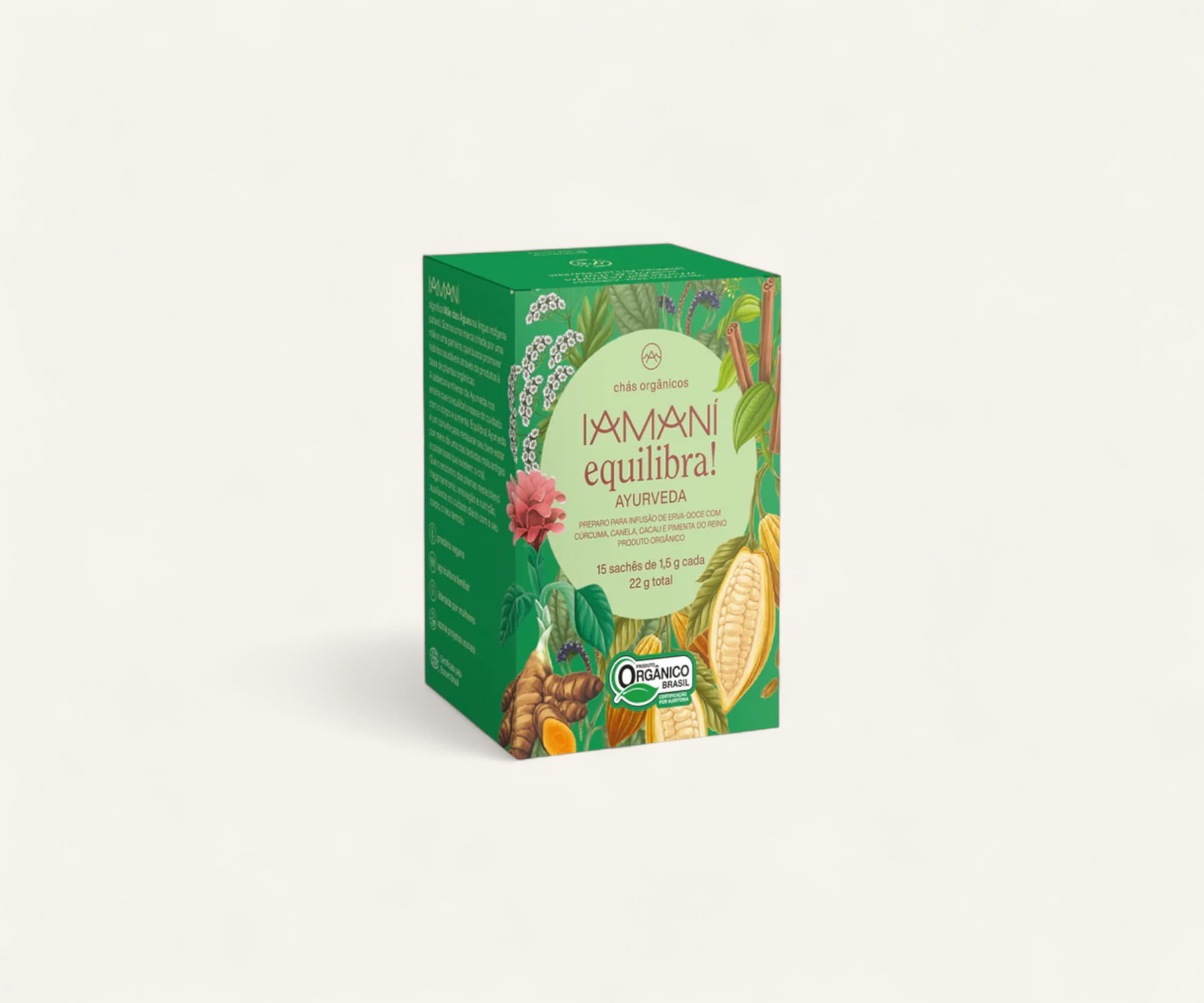 Chá orgânico super detox ayurveda 15 sachês