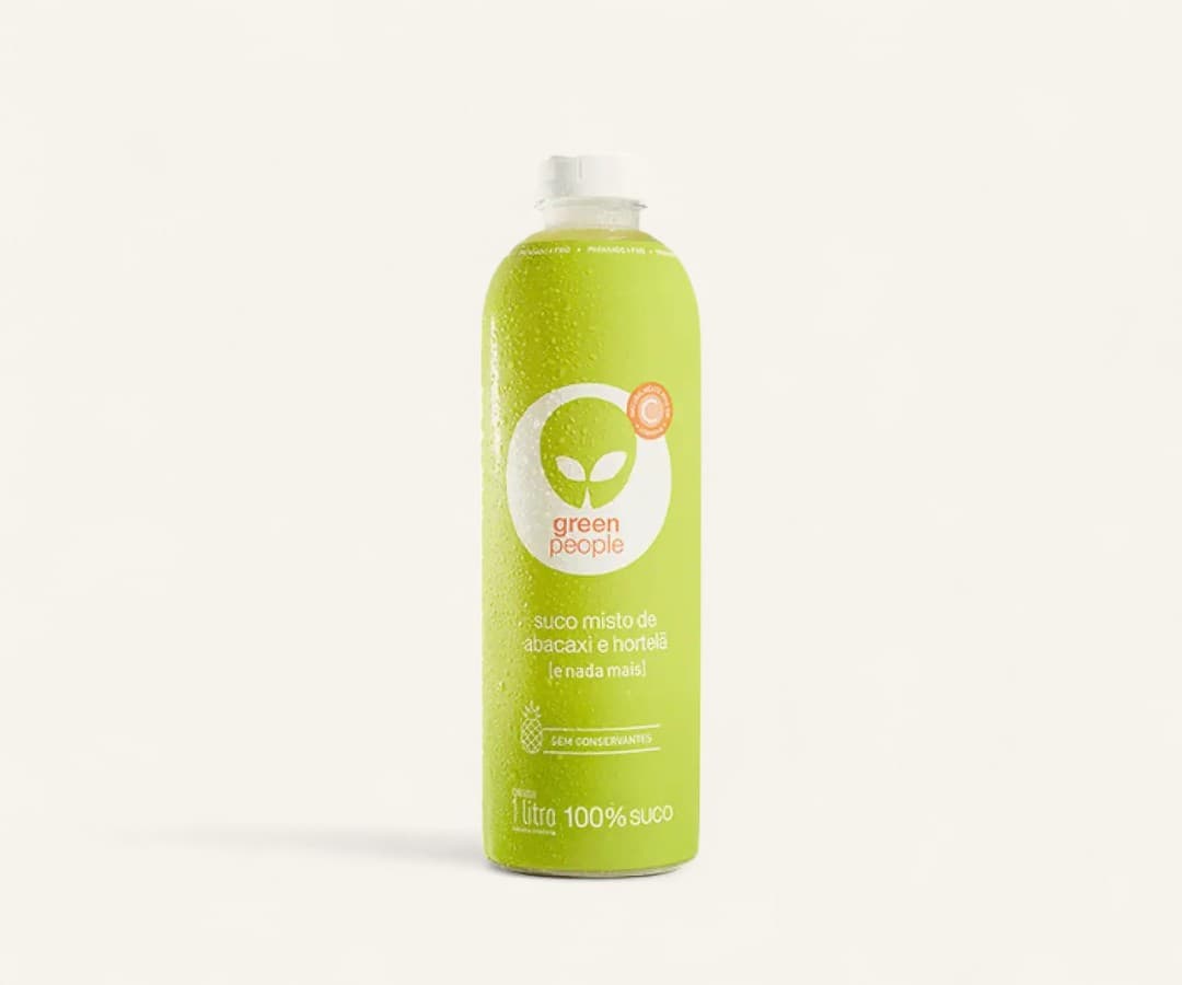 Suco de abacaxi com hortelã Greenpeople 1L
