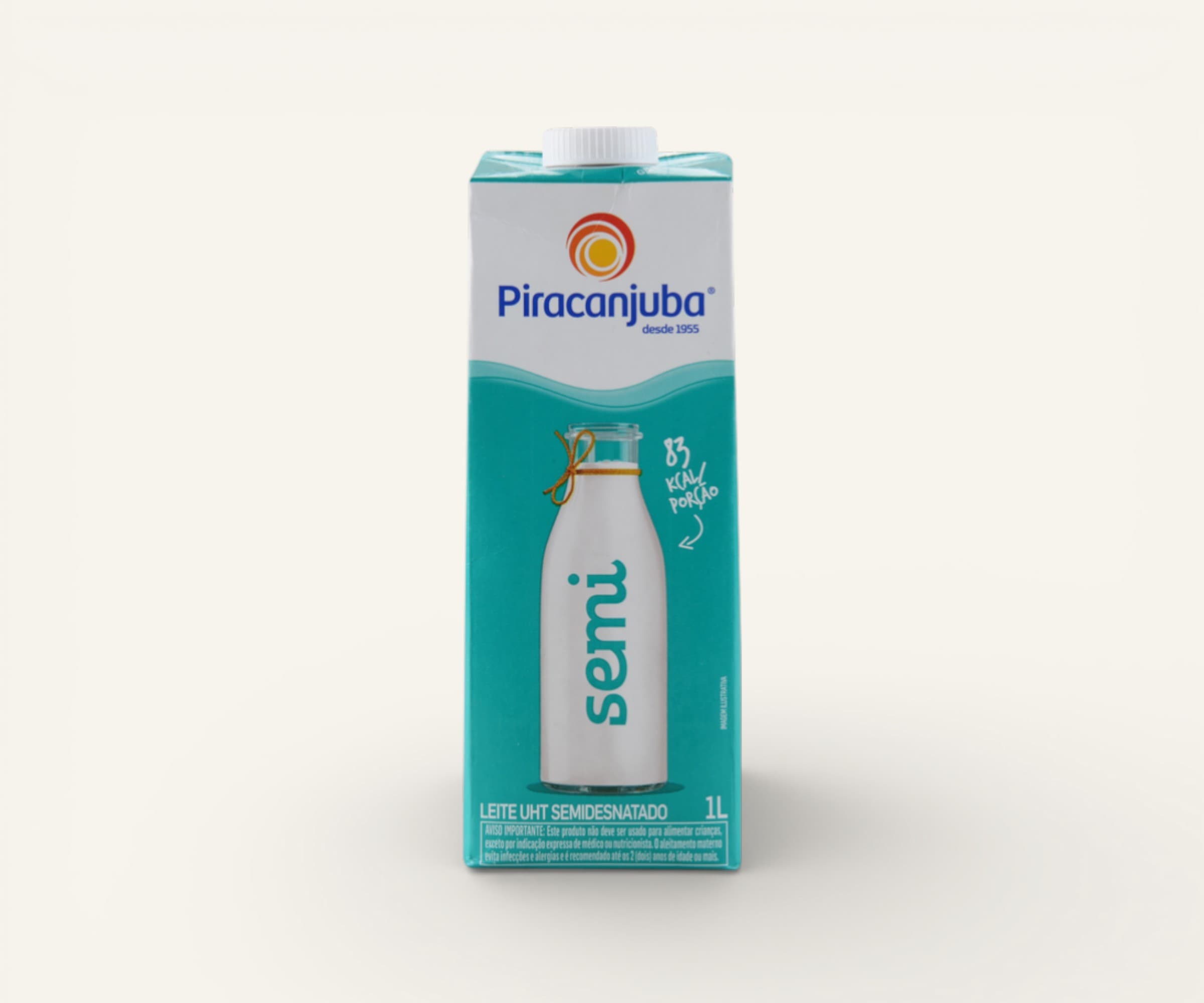 Leite UHT semidesnatado Piracanjuba 1l