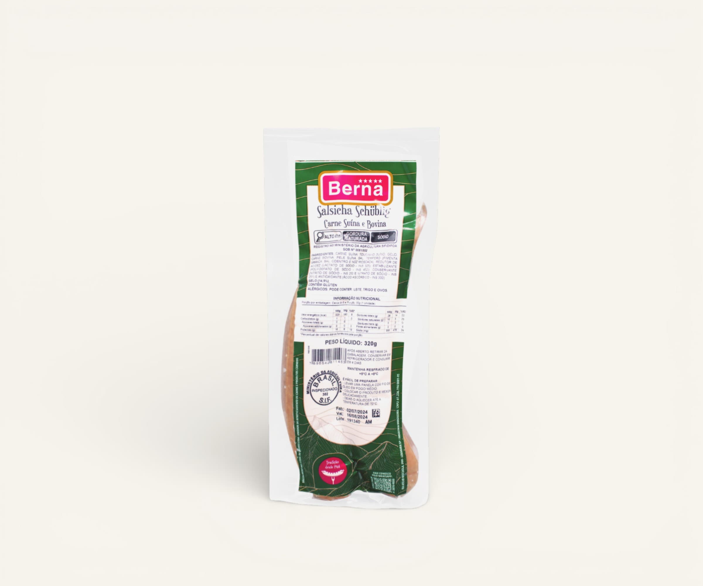 Salsicha schübling Berna 320g