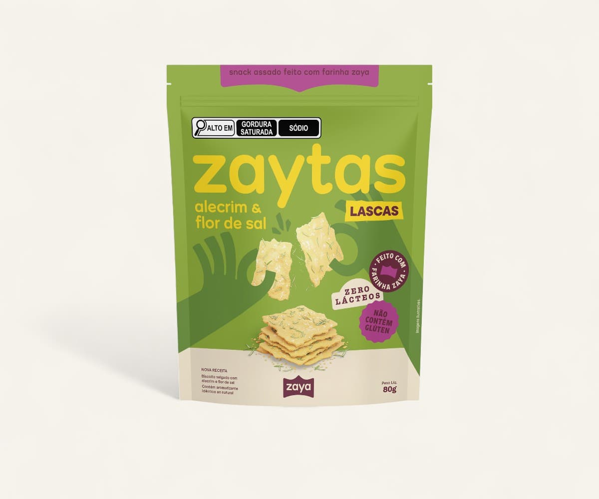 Lascas Zaytas alecrim e flor de sal 80g