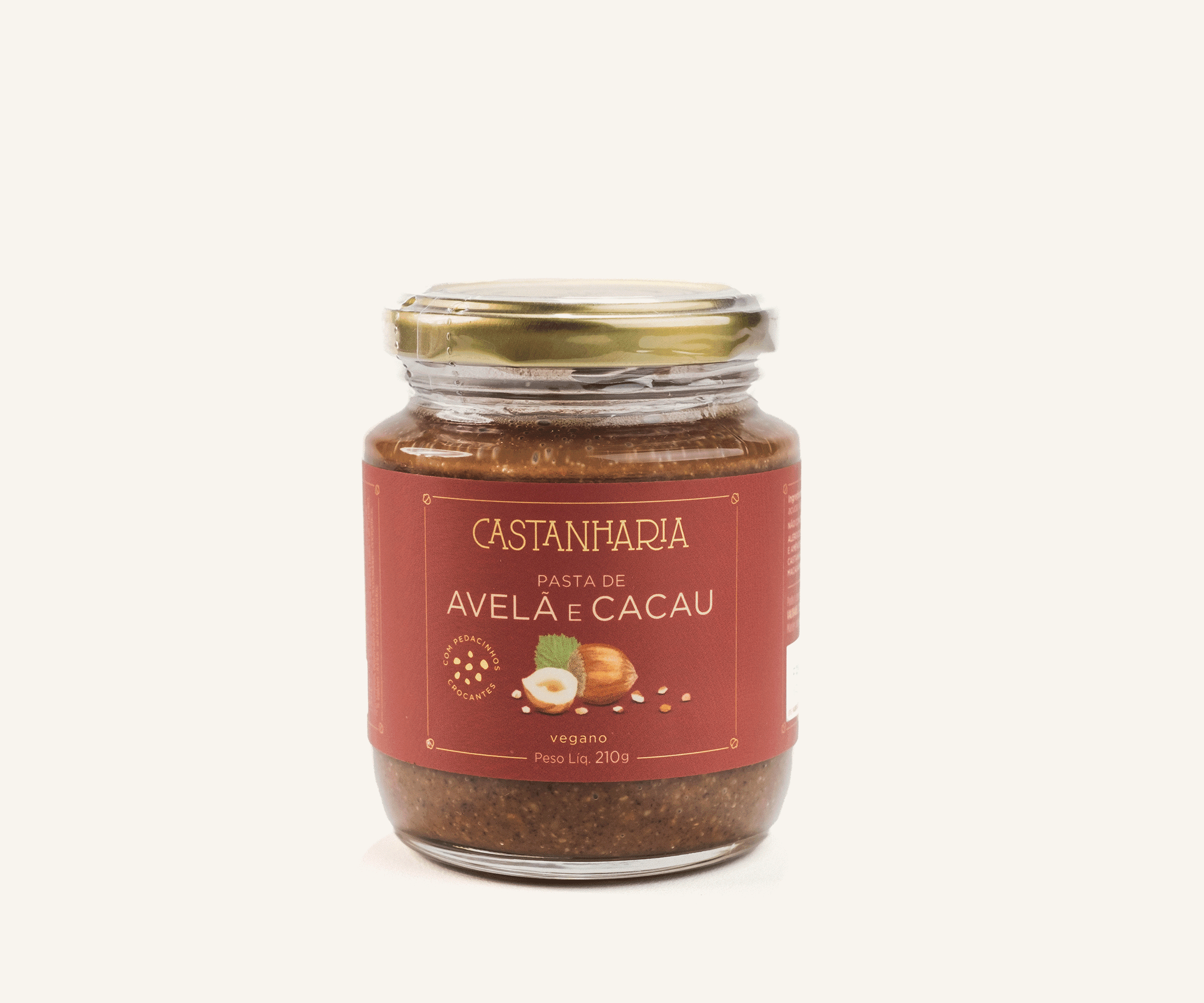 Pasta de avelã e cacau 210g