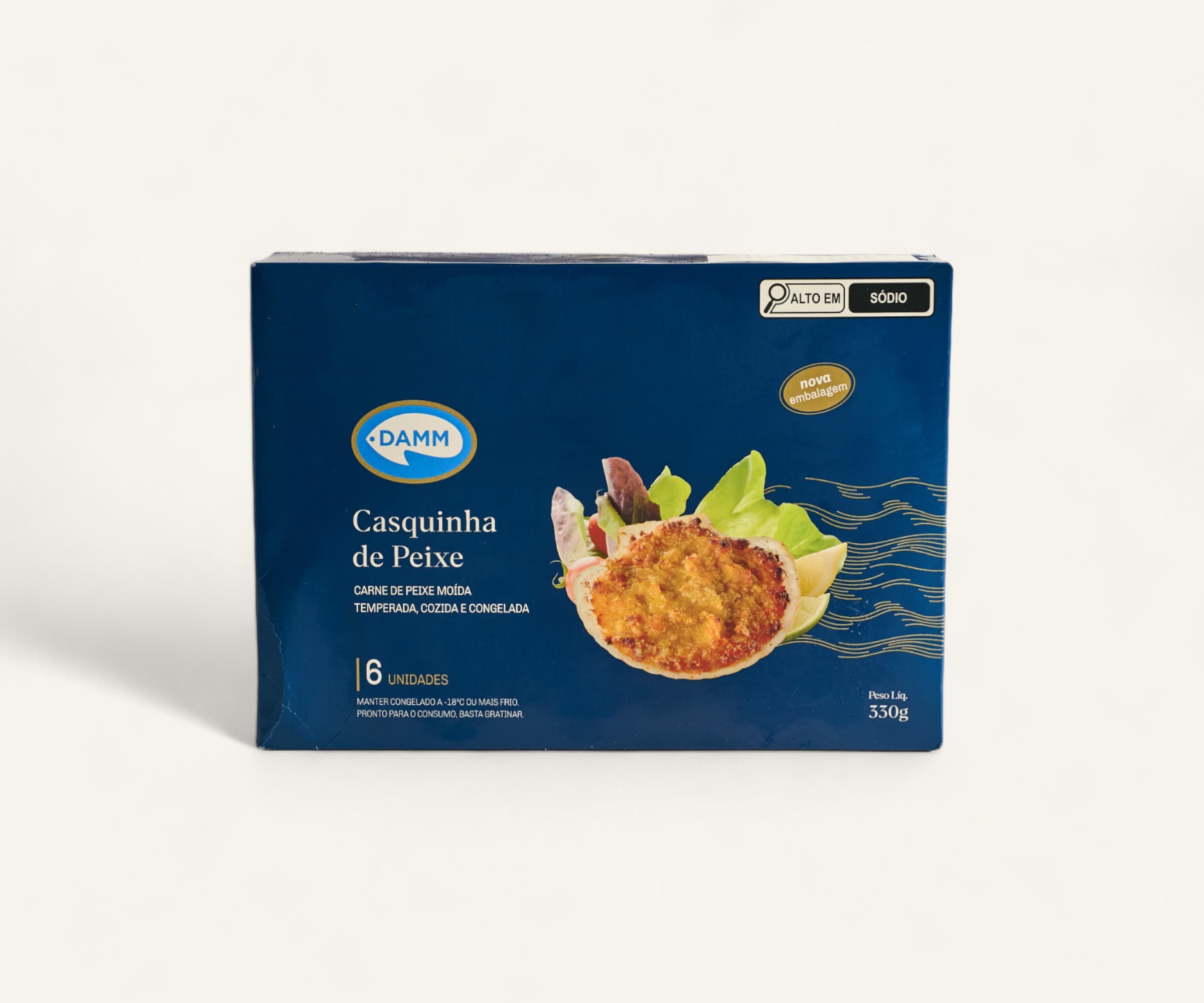 Casquinha de peixe 330g