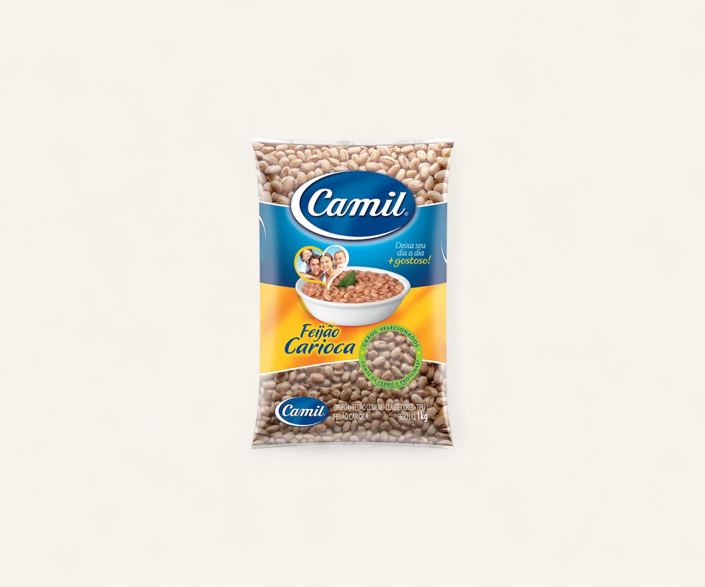 Feijão carioca Camil 1kg