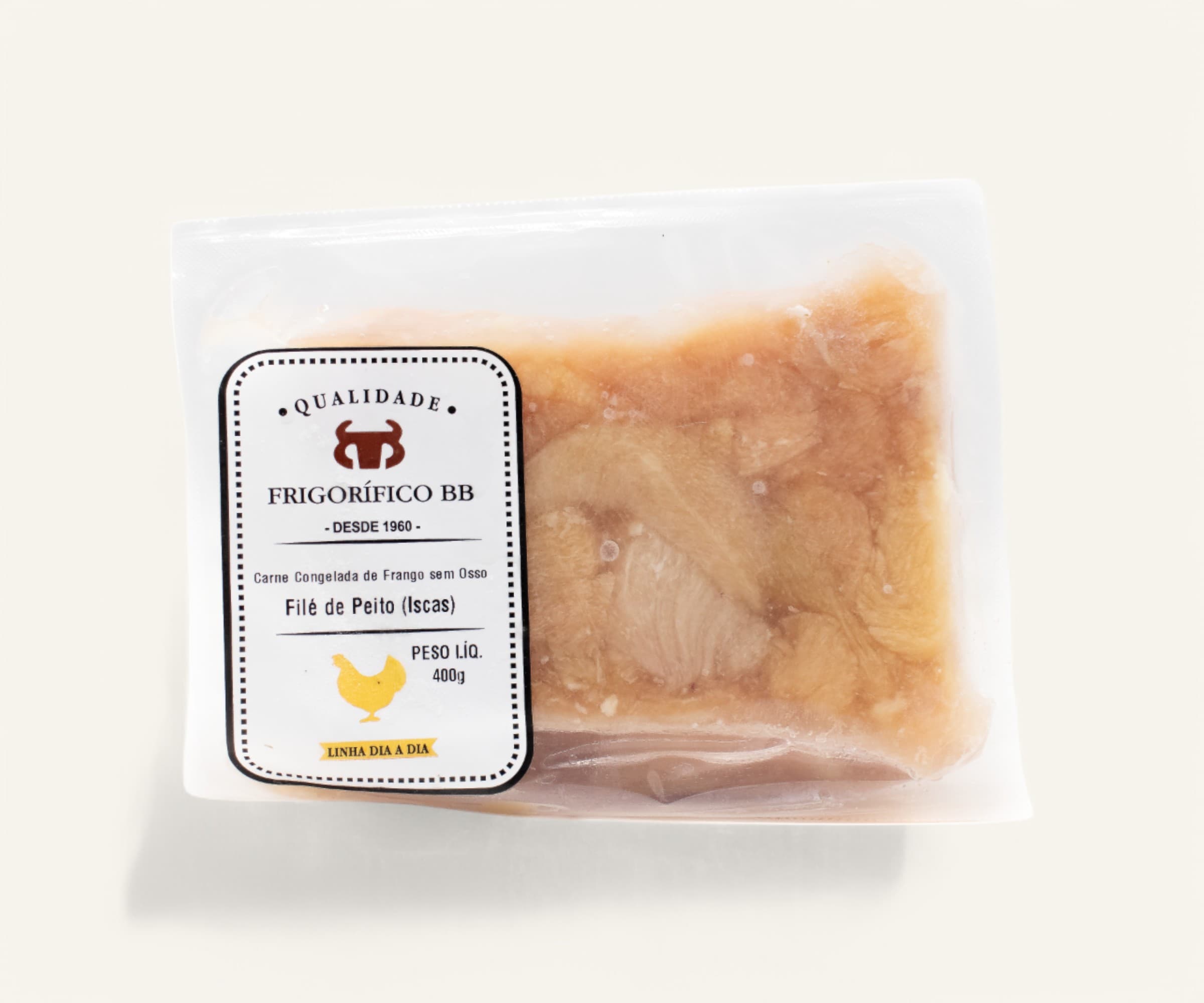 Iscas de frango congelado 400g
