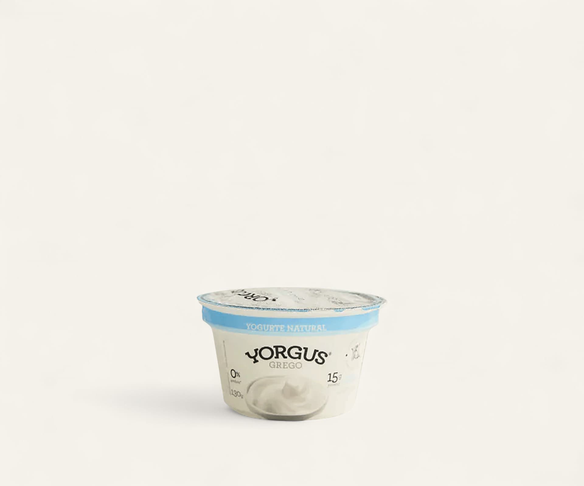 Iogurte Yorgus grego natural sem gordura e sem lactose 130g