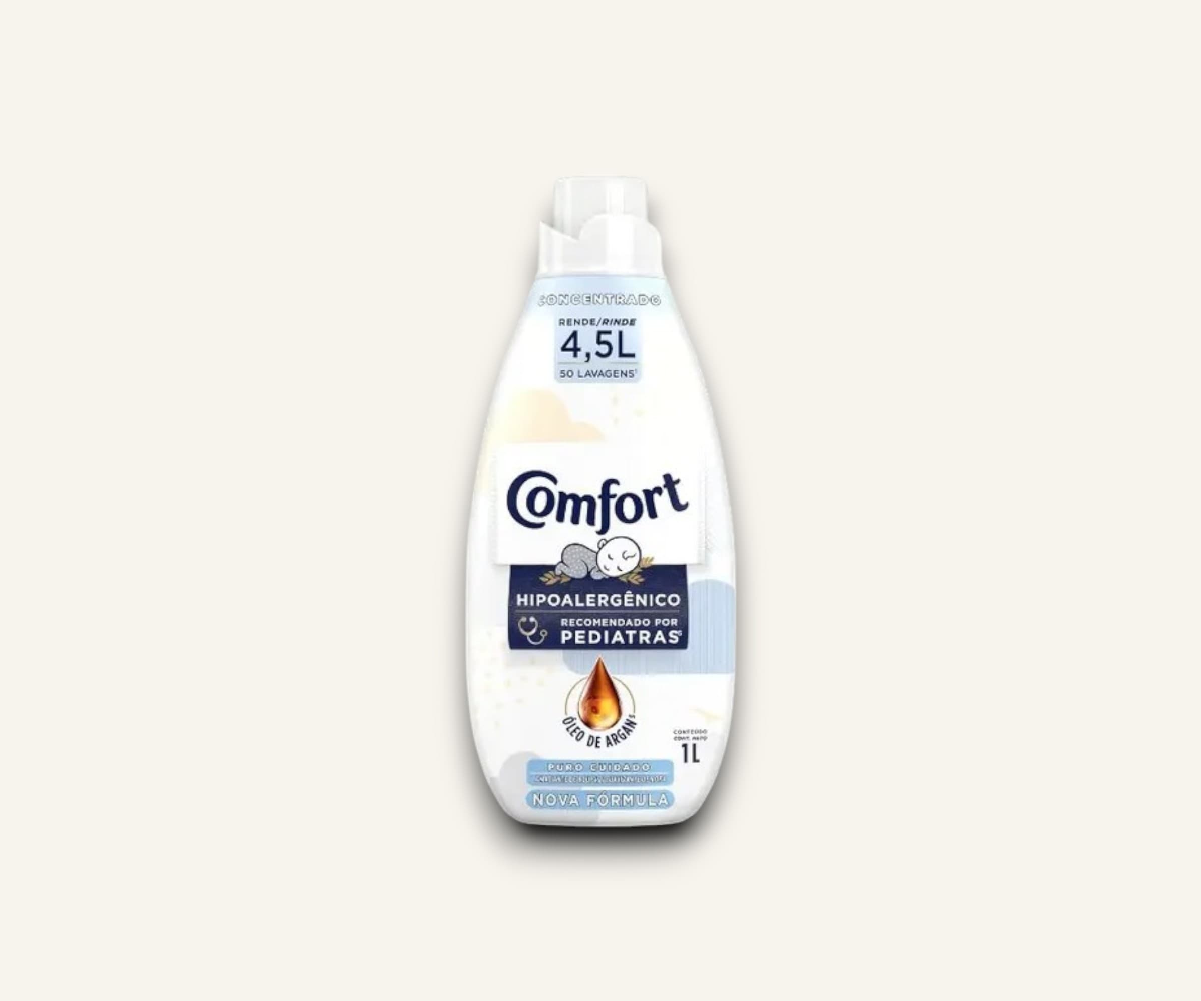 Amaciante concentrado hipoalergênico puro cuidado Comfort 1l