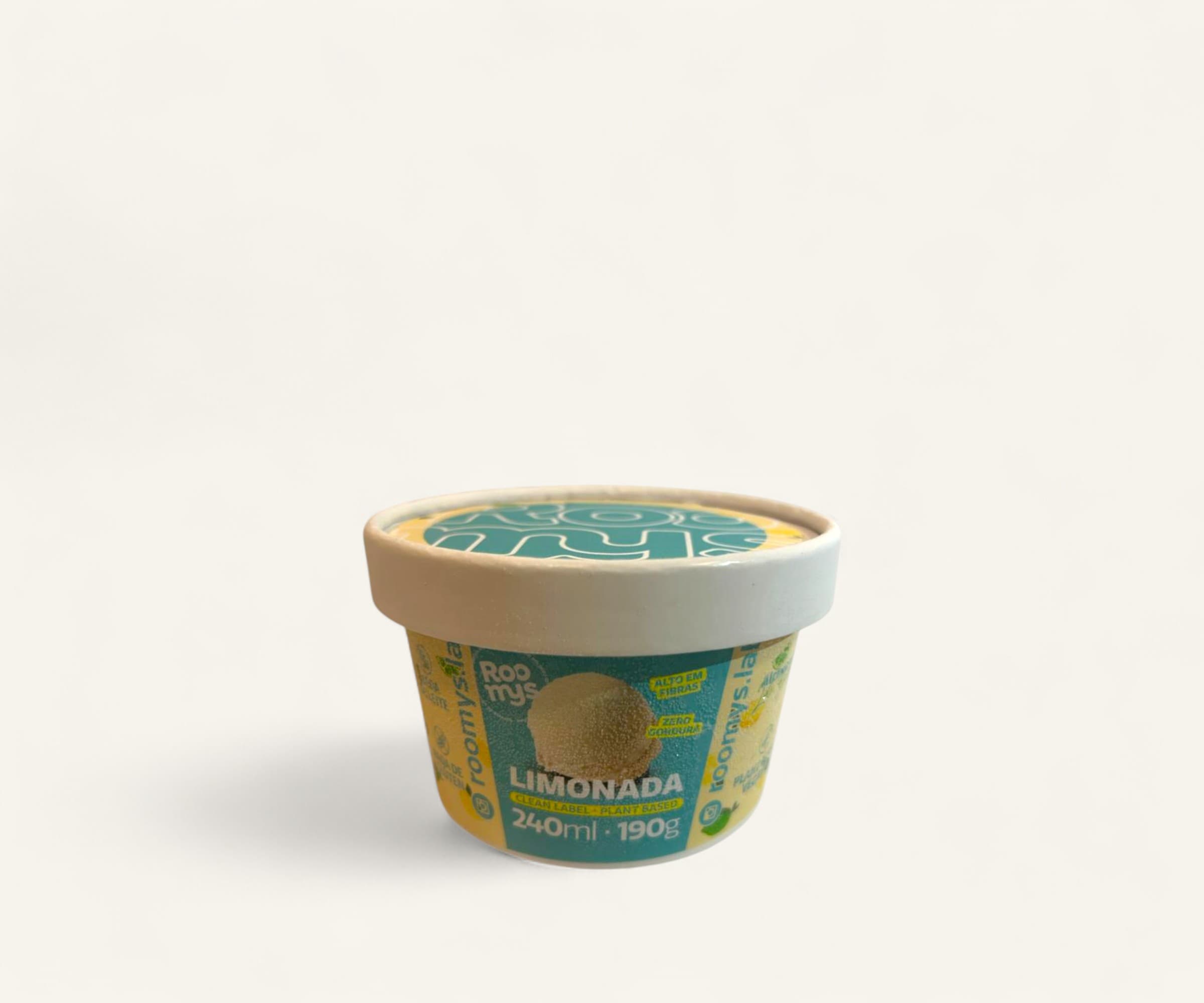 Sorvete de limonada plant based Roomys 250ml