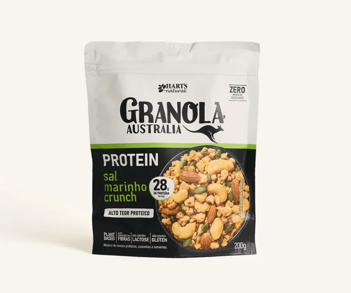 Granola proteica com sal marinho Hart’s 200g