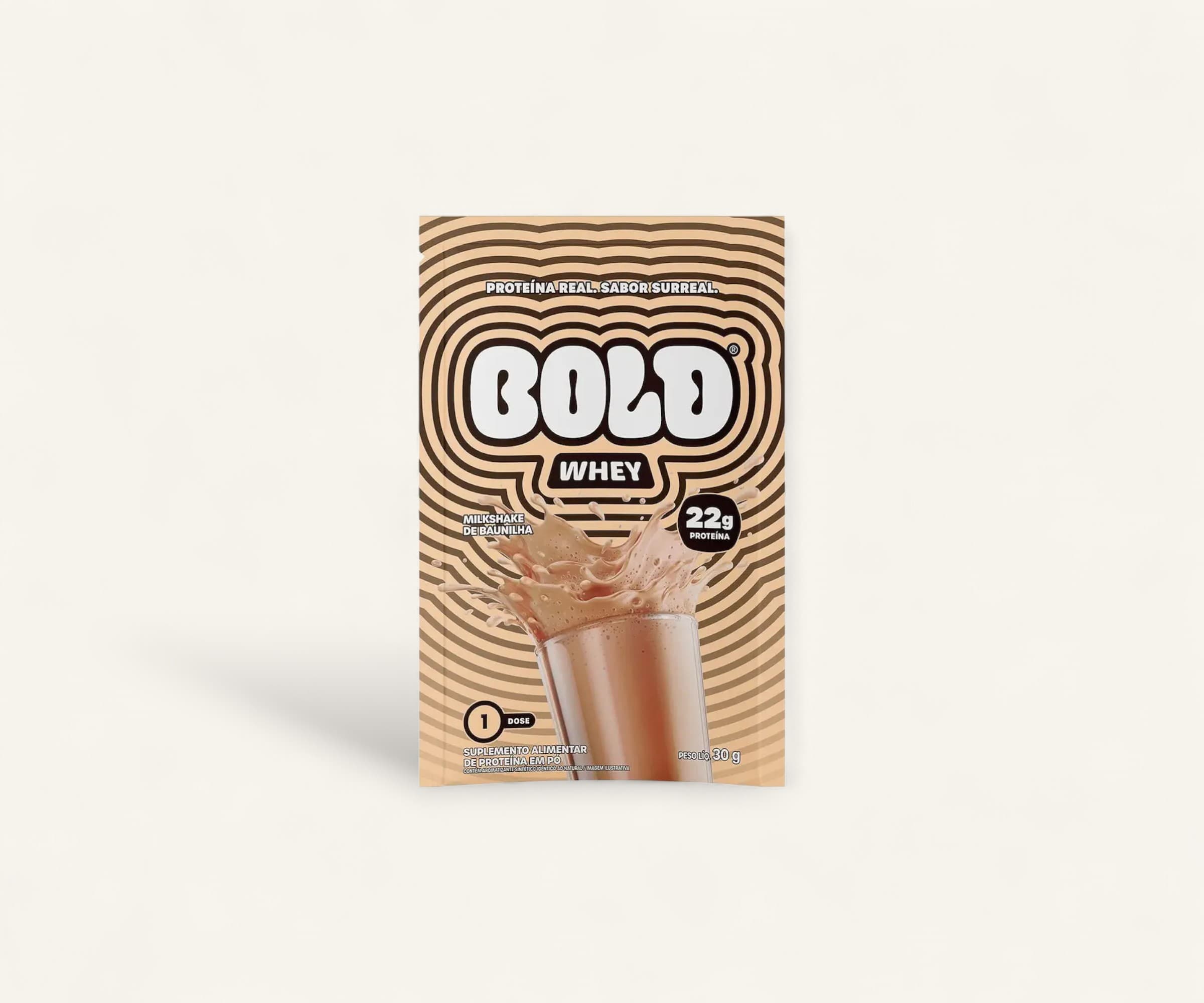Bold whey sabor milkshake de baunilha 30g
