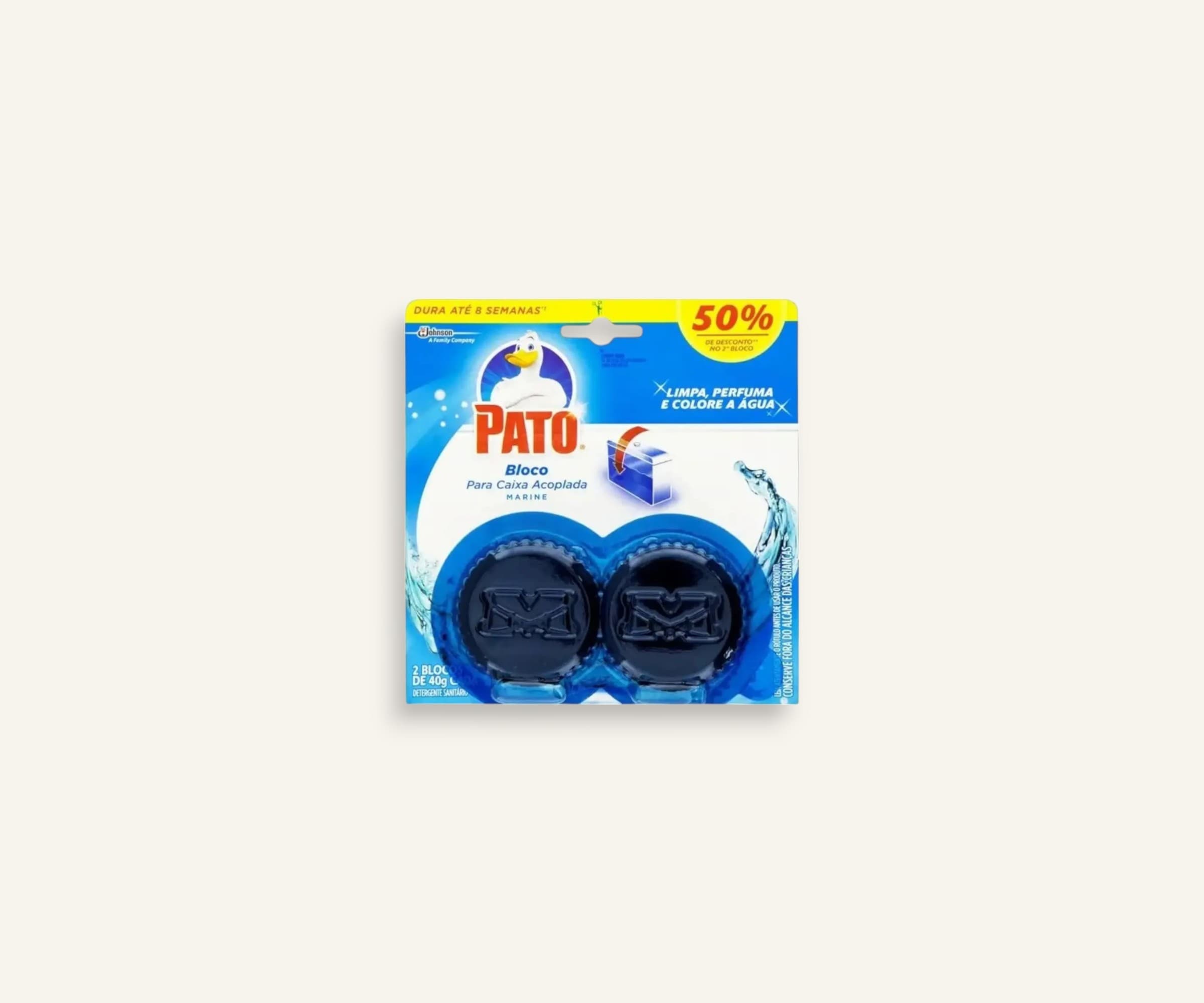 Desodorizador sanitário para caixa acoplada Pato Marine 2un de 40g