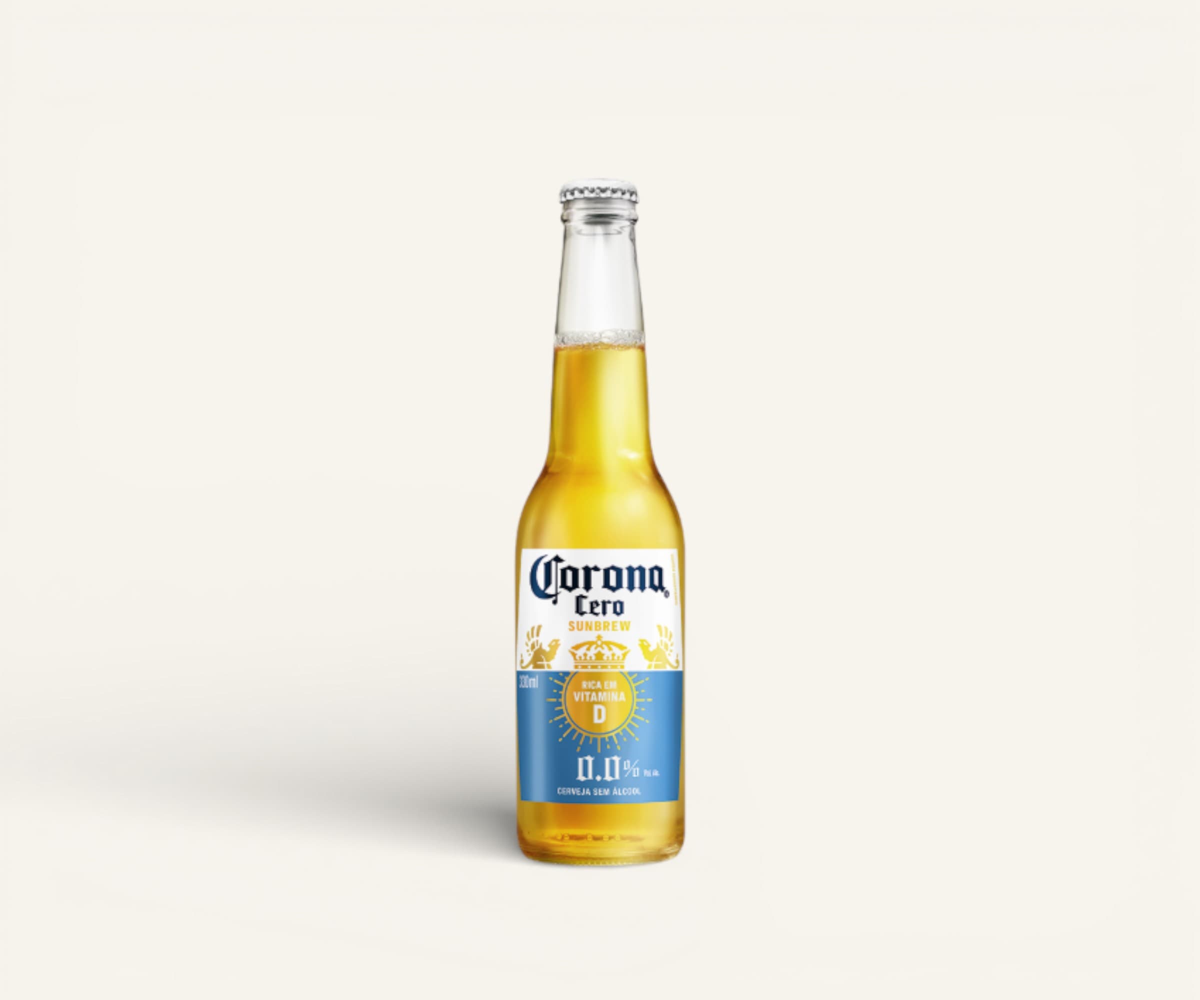 Cerveja american lager zero álcool Sunbrew Corona longe neck 330ml