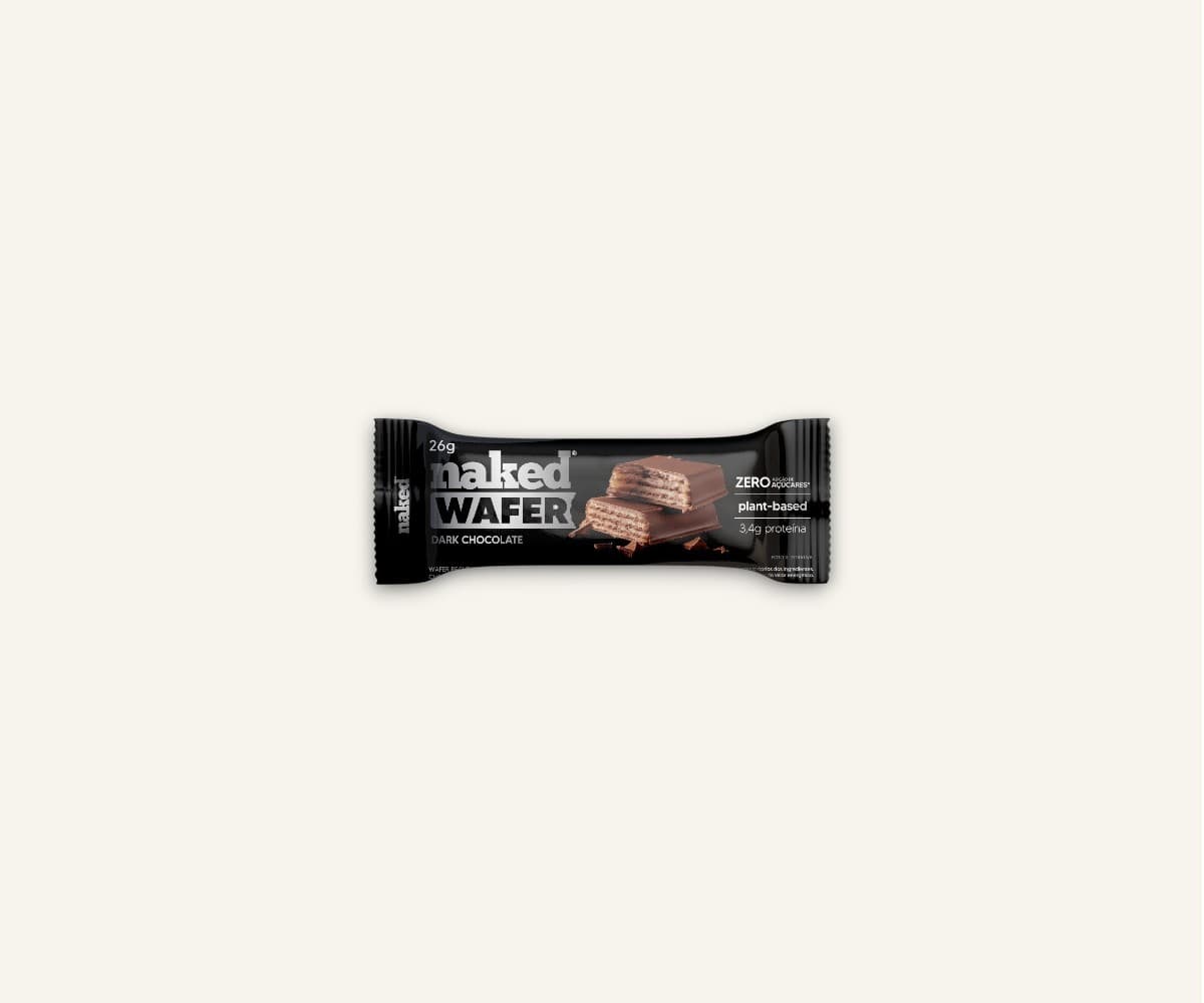 Naked wafer dark chocolate 26g
