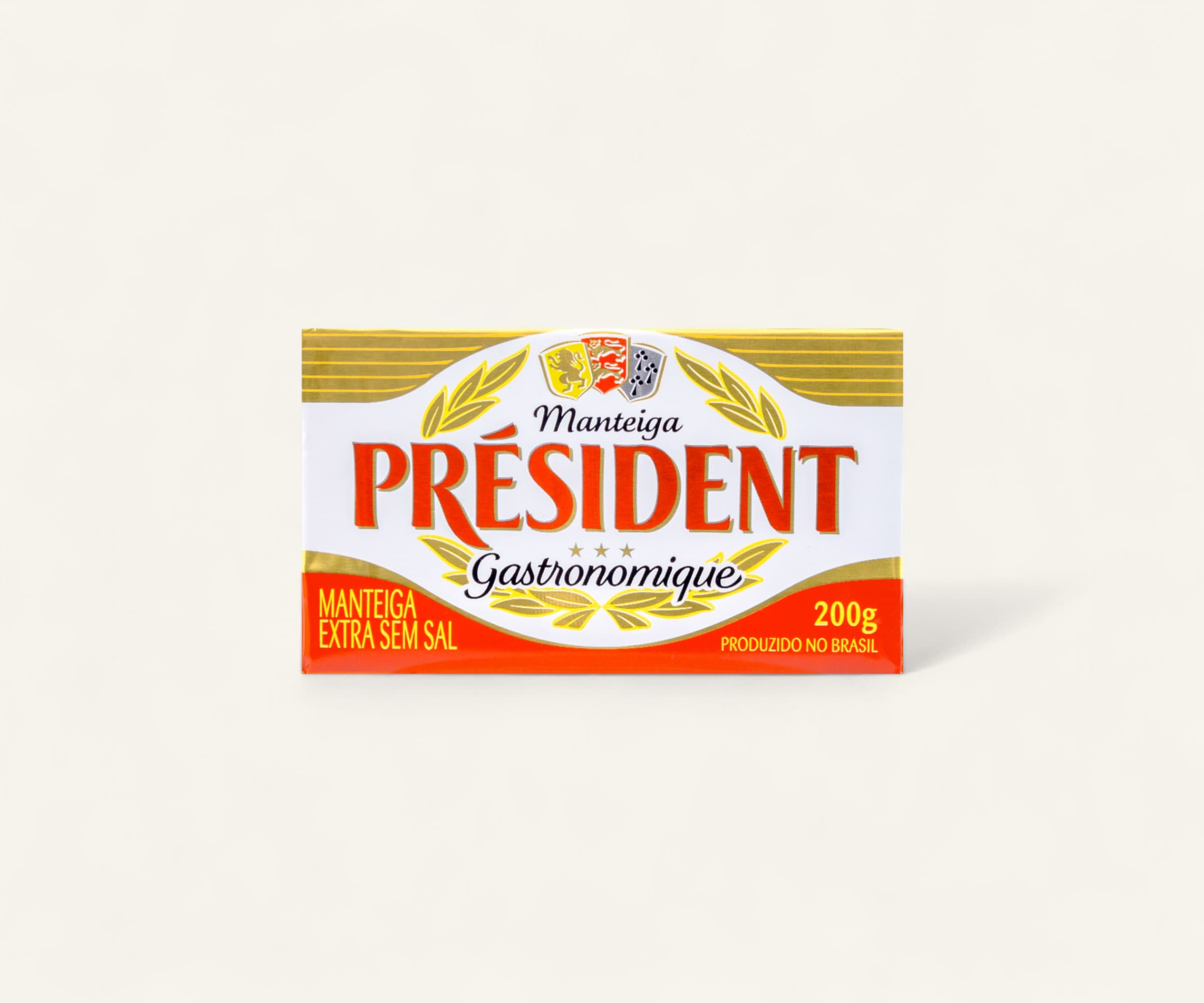 Manteiga tablete sem sal Président 200g