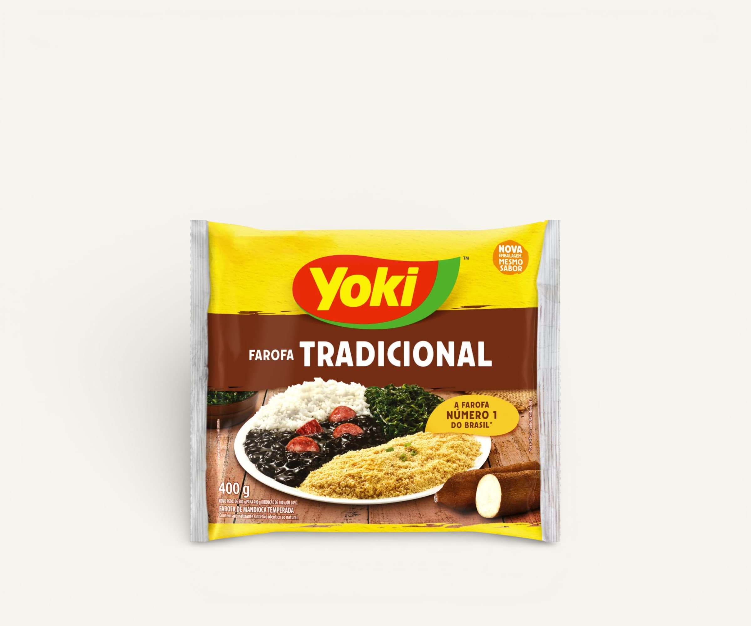 Farofa de mandioca tradicional Yoki 400g