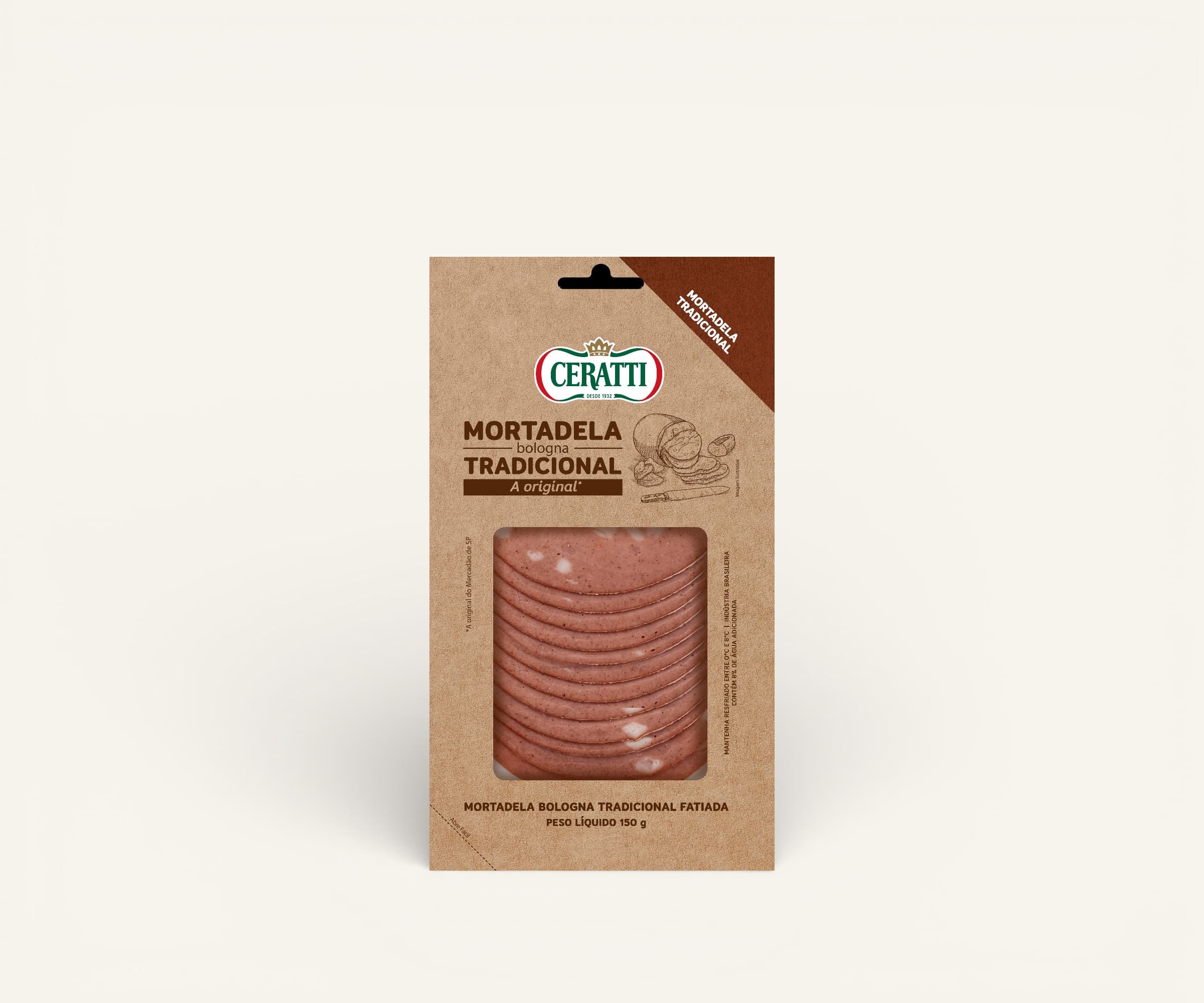 Mortadela bologna fatiada Ceratti tradicional 150g