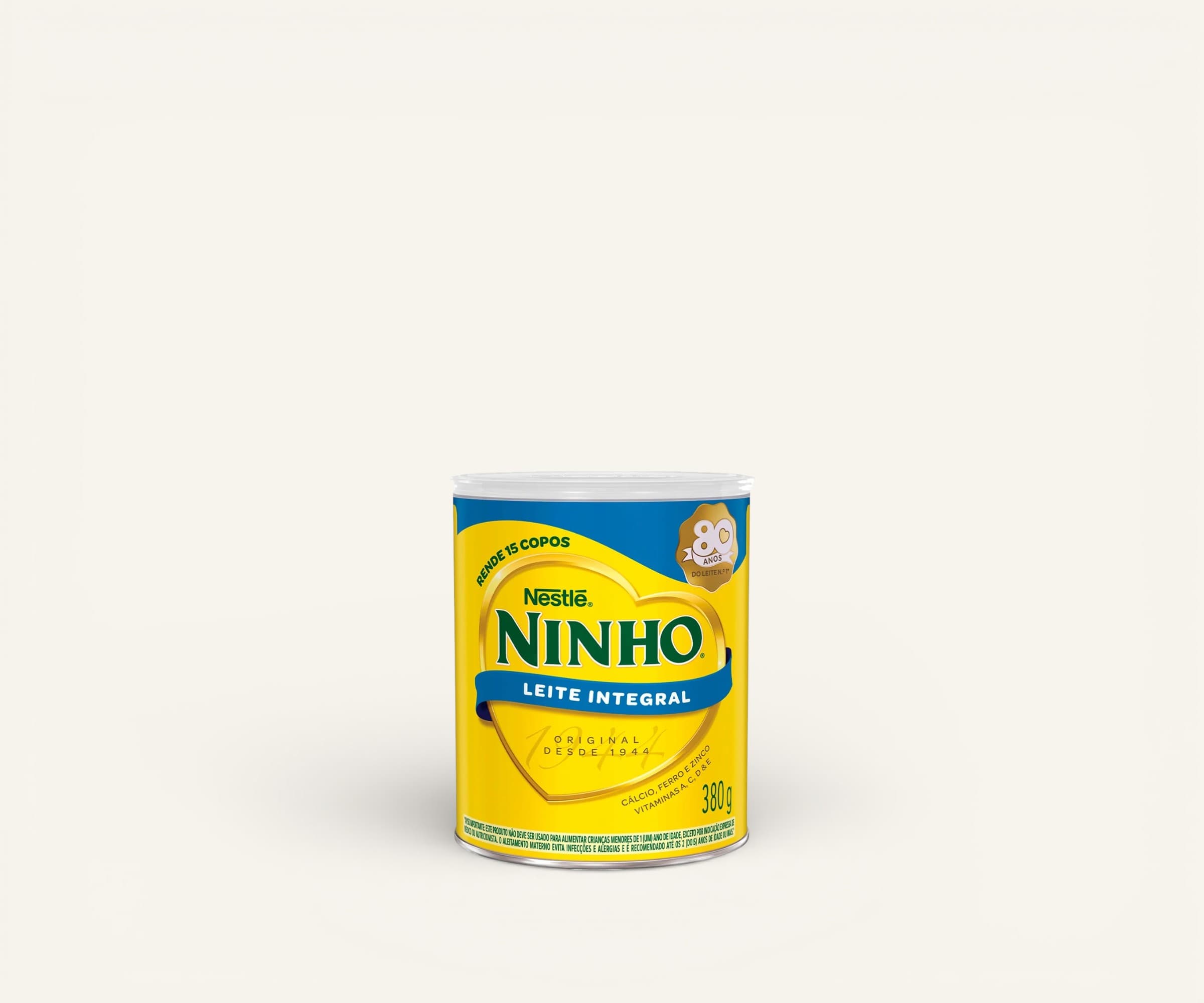 Leite em pó integral Ninho 380g