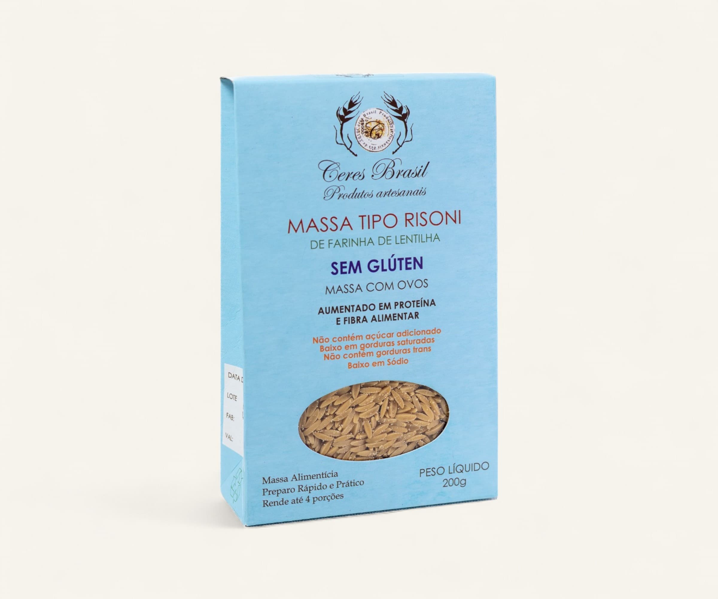 Macarrão risoni de lentilha 200g
