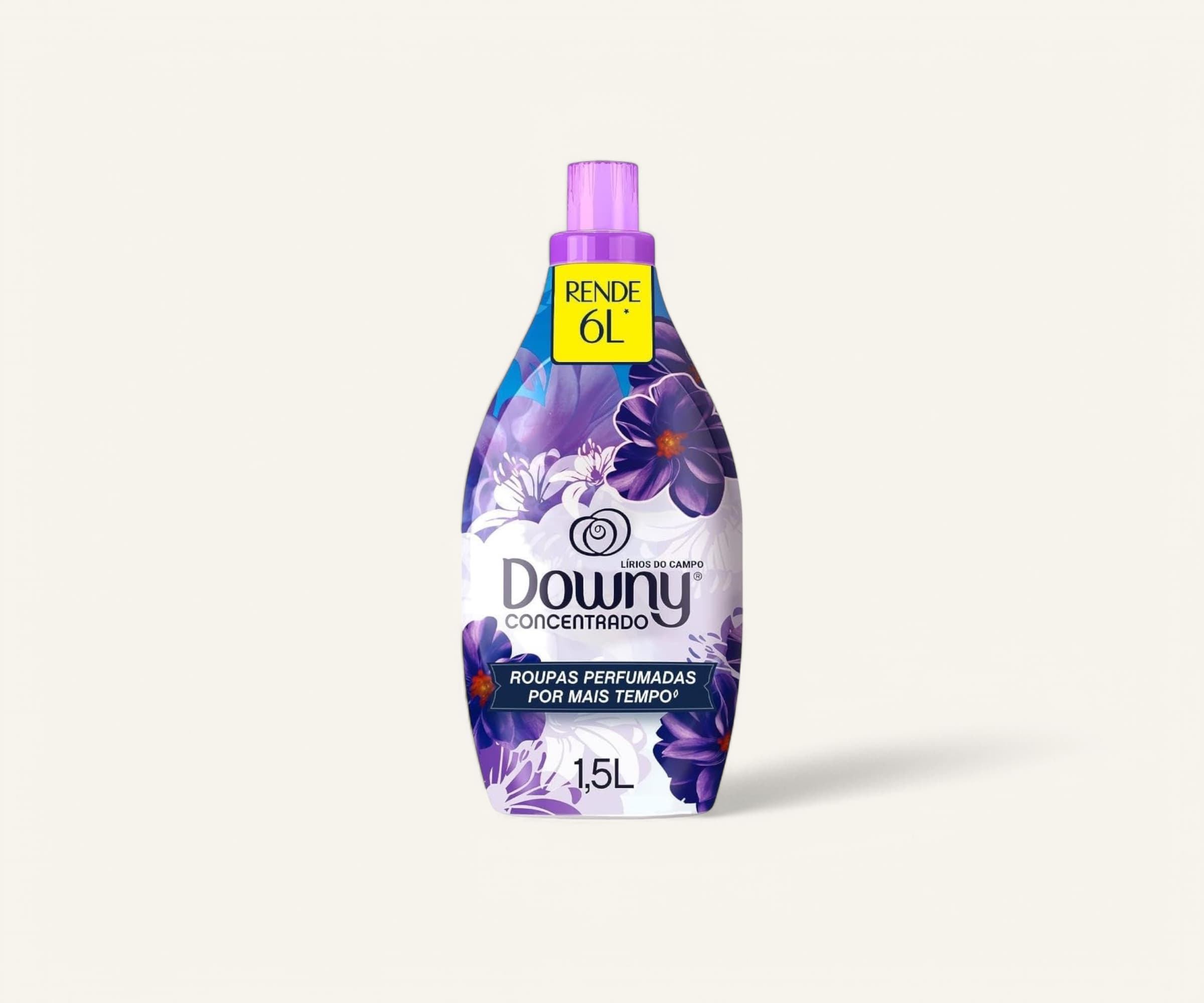 Amaciante de roupas concentrado lírios do campo Downy 1,5l