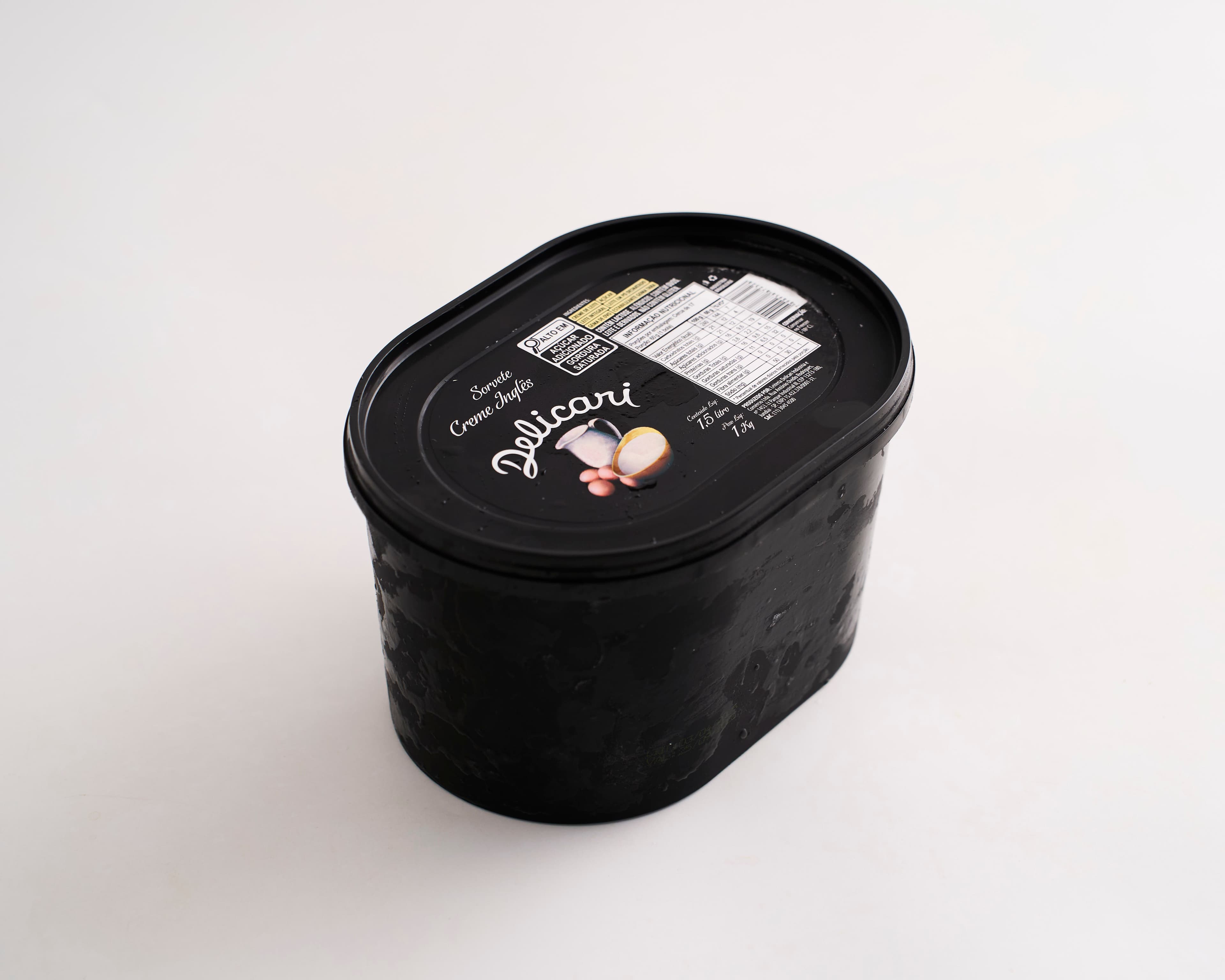 Sorvete de creme inglês Delicari 1,5l