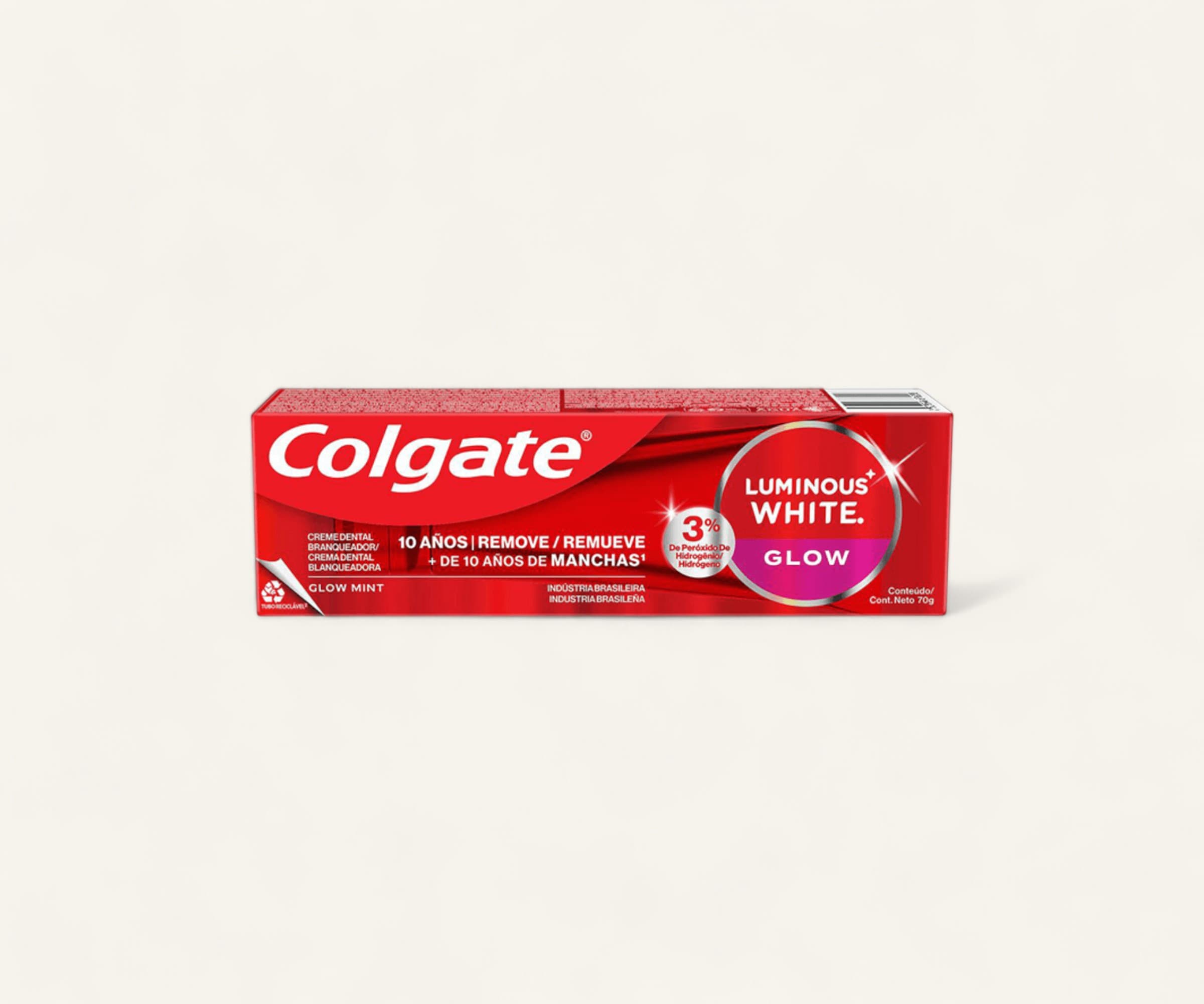 Creme dental Luminous White glow Colgate 70g