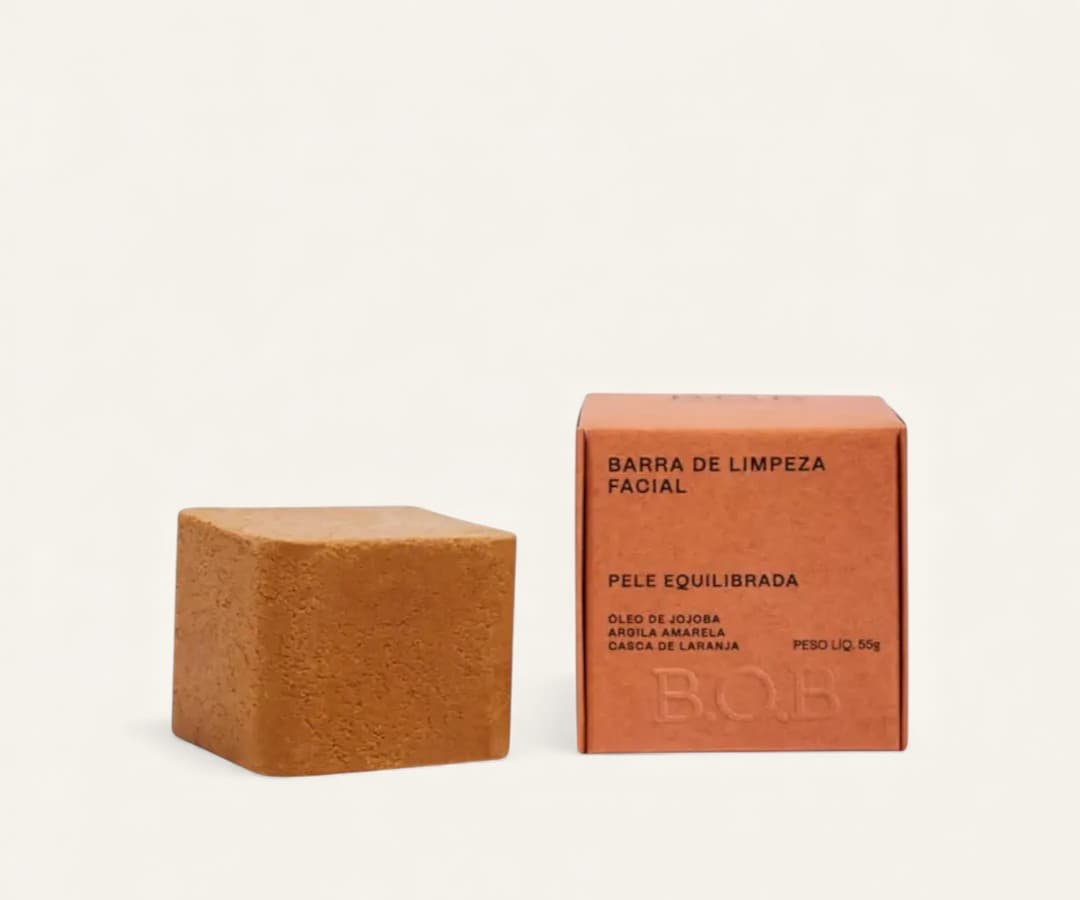 Barra de limpeza facial pele equilibrada B.O.B 55g