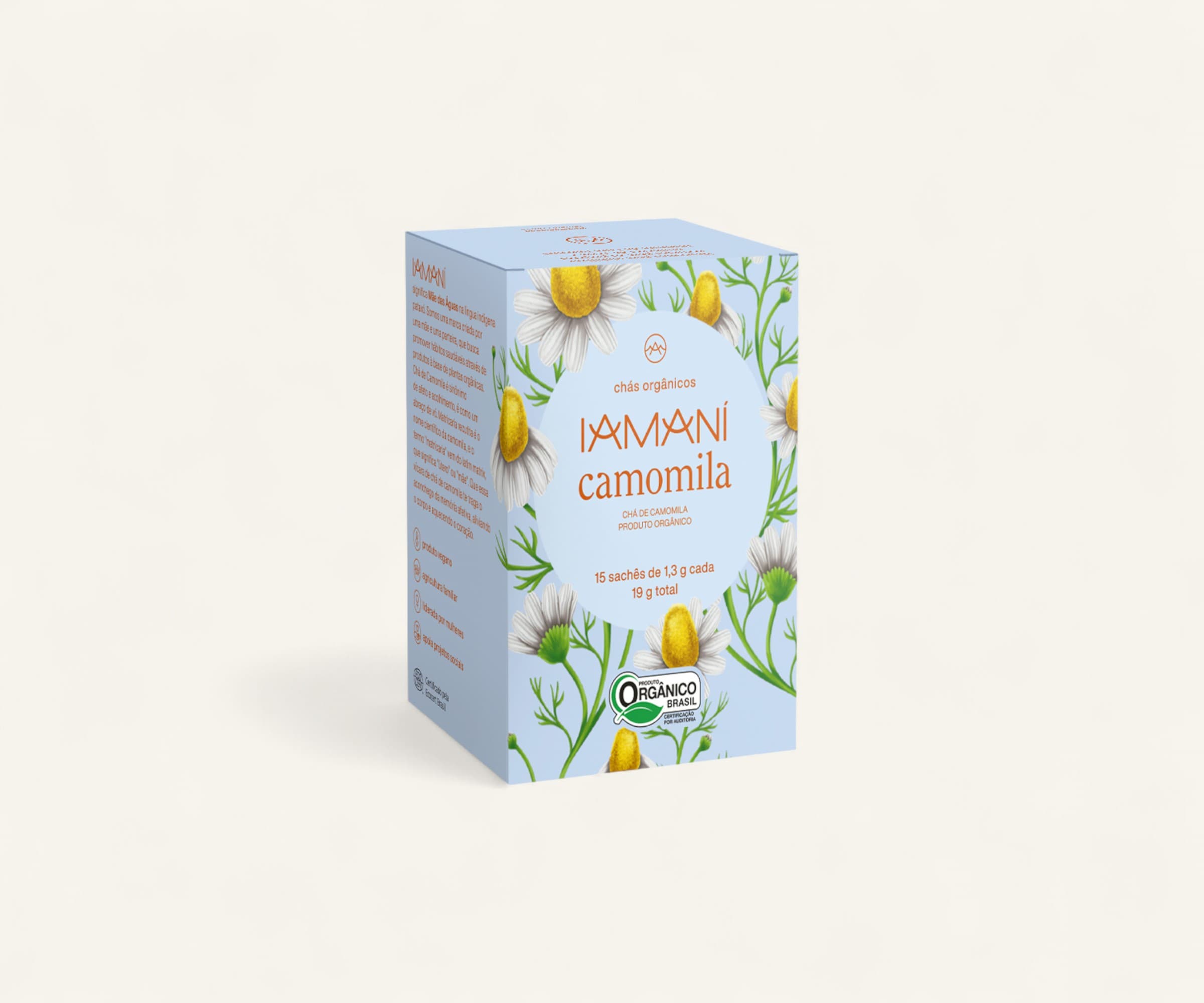 Chá orgânico camomila 15 sachês