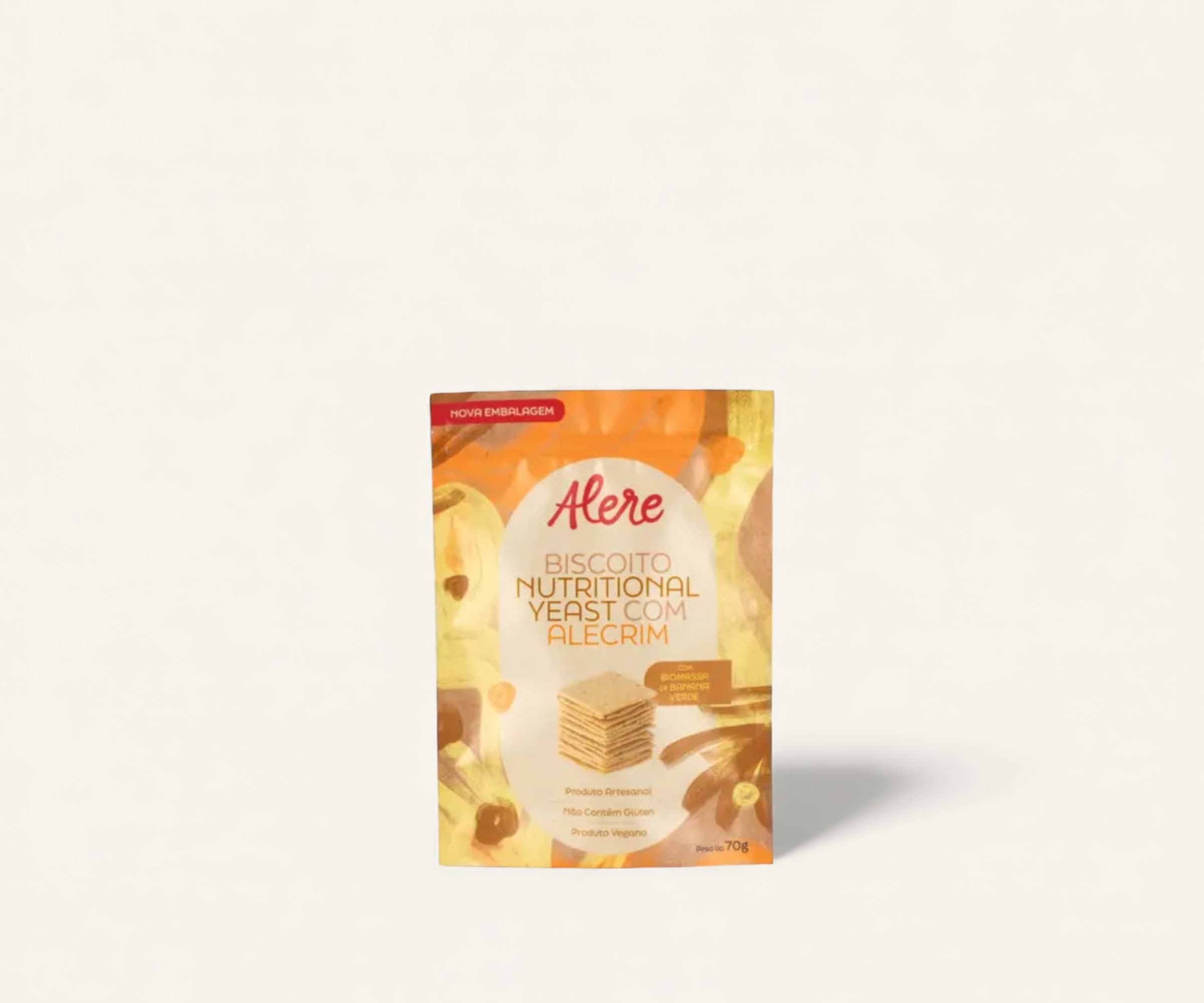 Biscoito com alecrim e yeast Alere Gourmet 70g