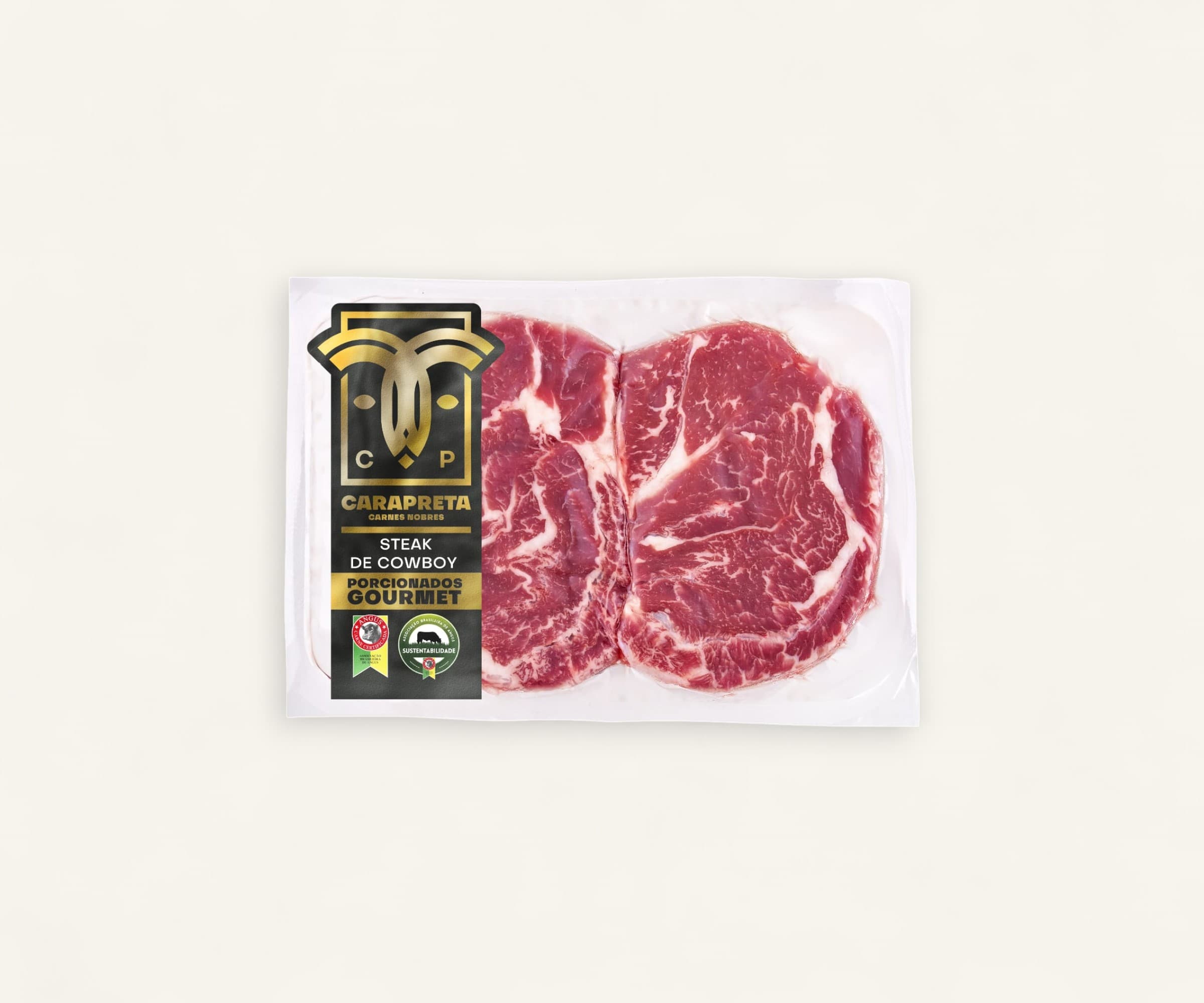 Acém bovino Cowboy em bifes Carapreta 400g