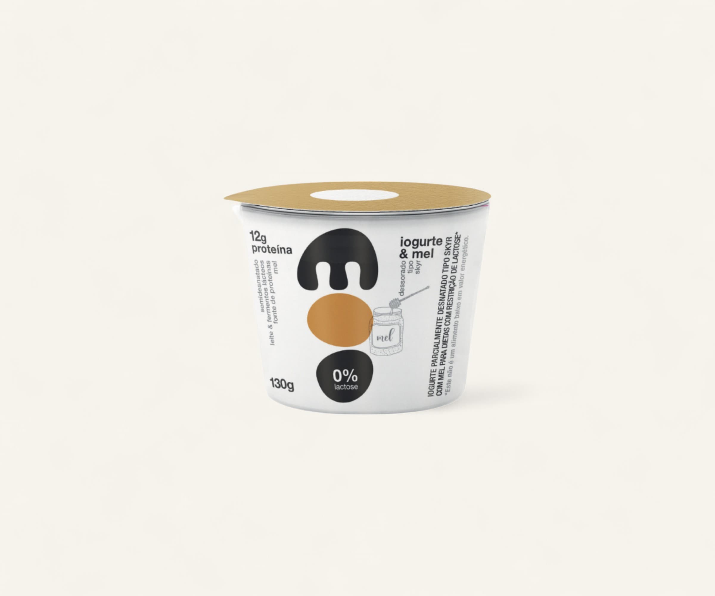 Iogurte skyr mel 2% gordura zero lactose Moo 130g