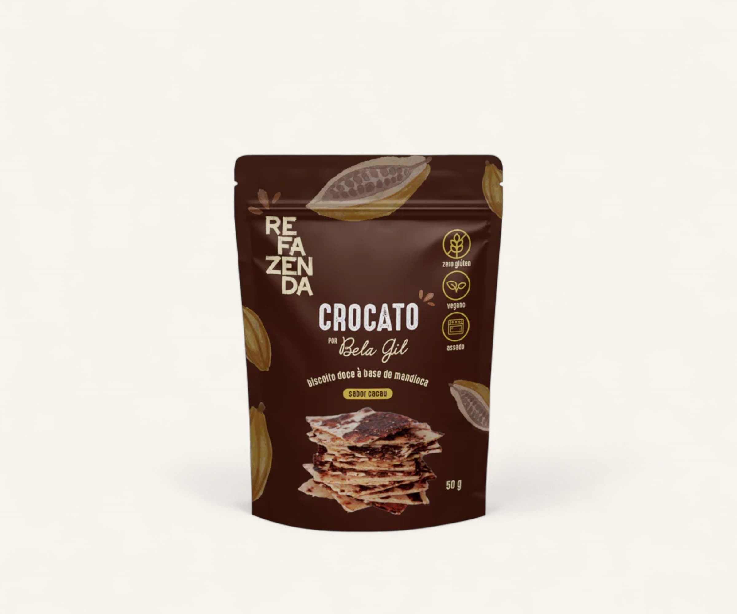 Crocato sabor cacau por Bela Gil 50g