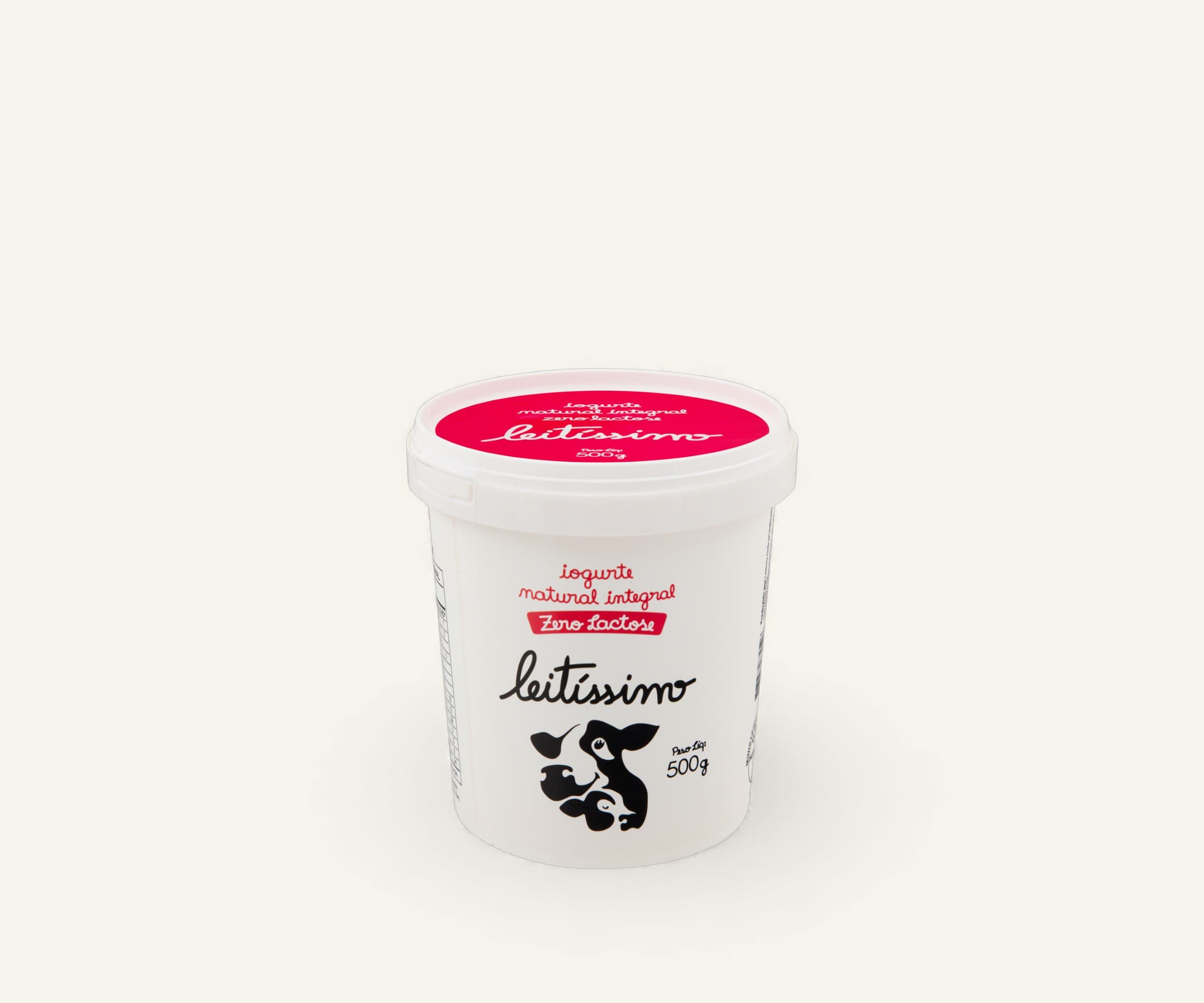 Iogurte leitissimo natural integral zero lactose 500gr