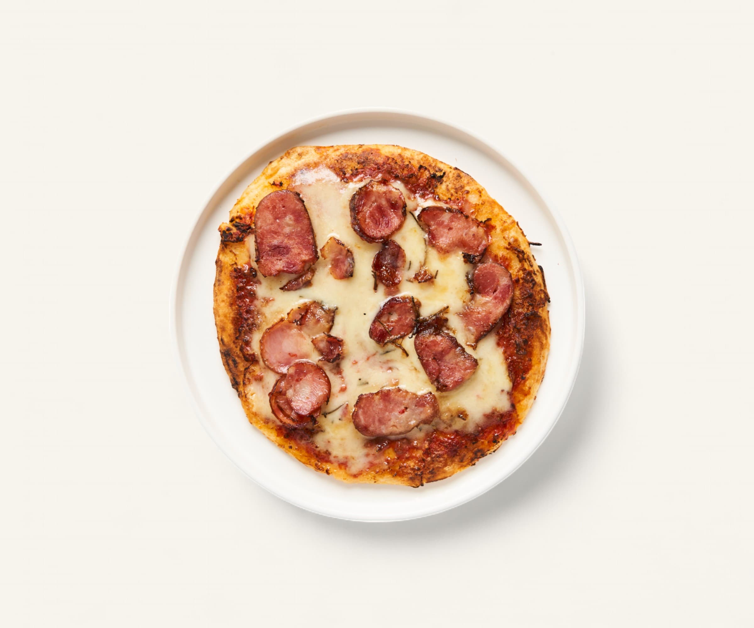 Pizza de pão de queijo sabor liguicinha com alecrim 200g
